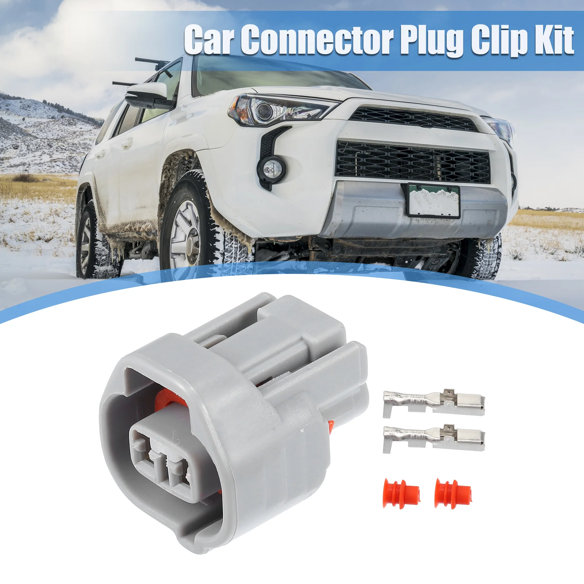 1 Set 2 Pin No.9098011149 Side Marker Light Connector Adapter Plug Clip Kit Replacement for Toyota - Image 4