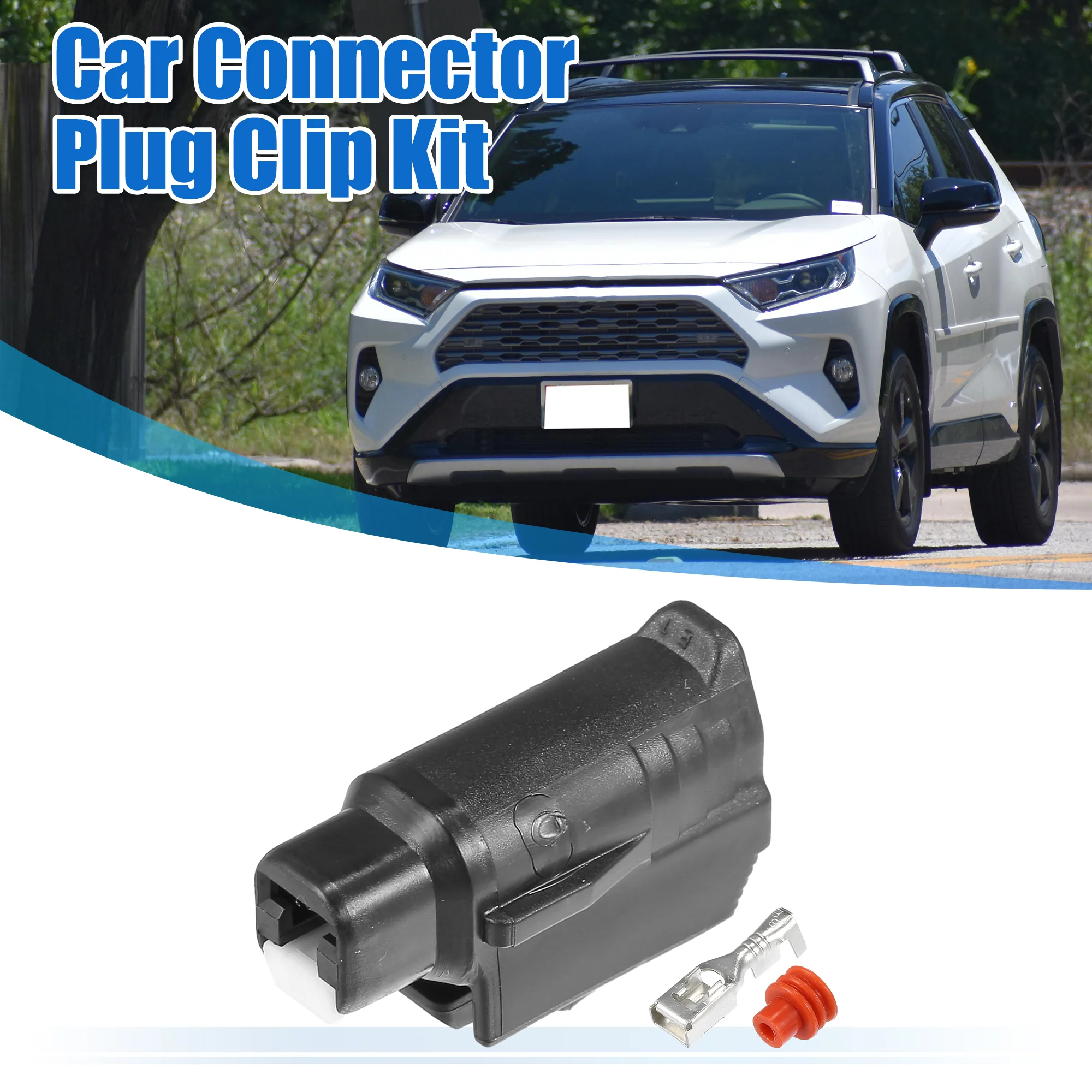 1 Set 1 Pin No.9098011400 Starter Connector Adapter Plug Clip Kit Replacement for Toyota - Image 2