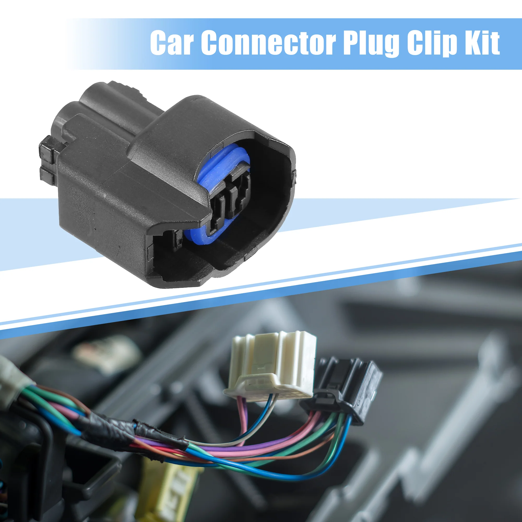 4 Set 2 Pin No.1U2Z14S411BPA Fuel Injector Connector Adapter Plug Clip Kit Replacement for Ford - Image 5