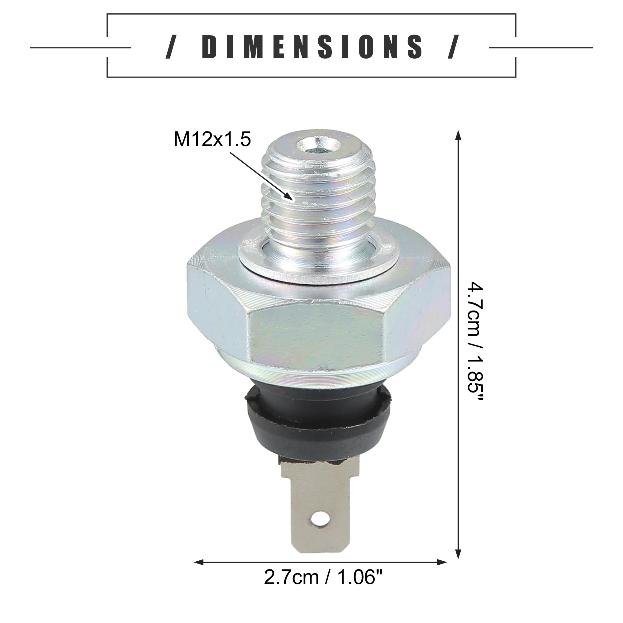 Car Engine Oil Pressure Sensor Replacement, for Mercedes Benz, Plastic, No.1601500079/0003043V002, Black - Image 6