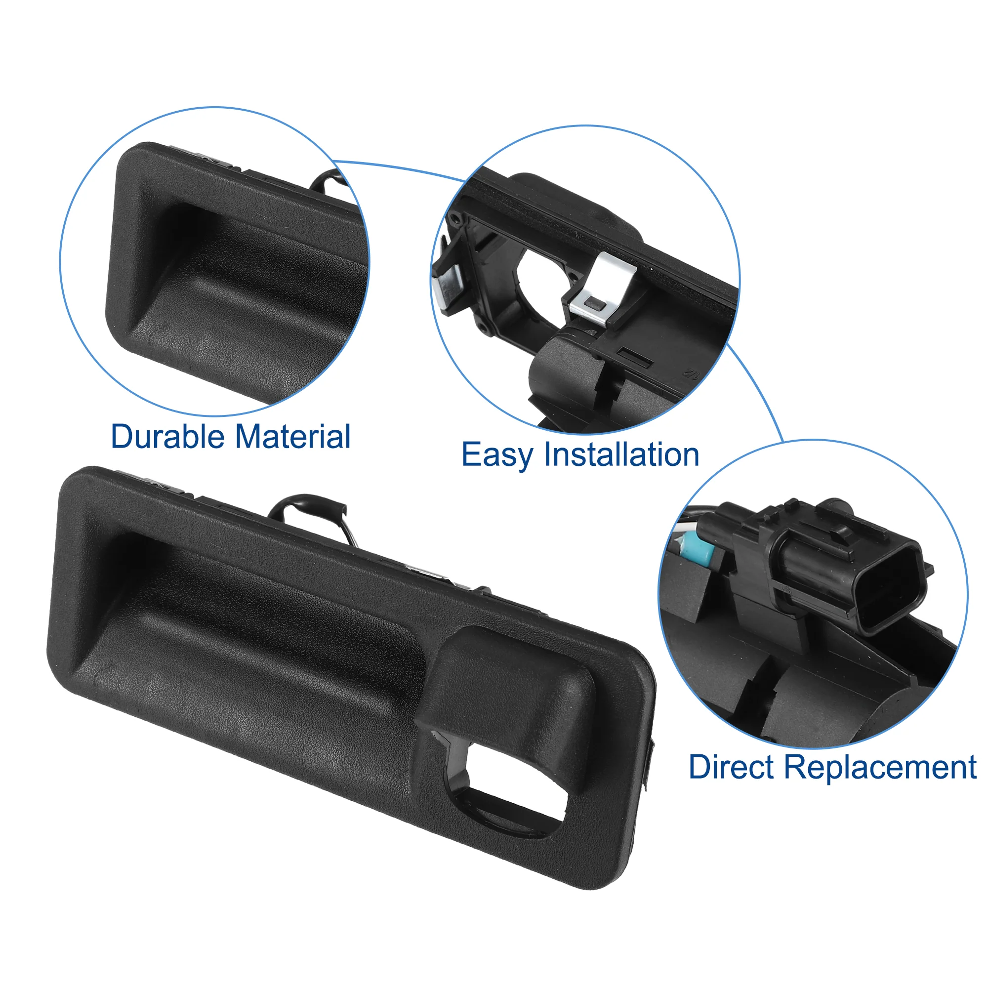 Rear Trunk Liftgate Tailgate Release Switch Fit for Kia Sportage 2017-2019 No.81260D9010 - Pack of 1 Black - Image 4