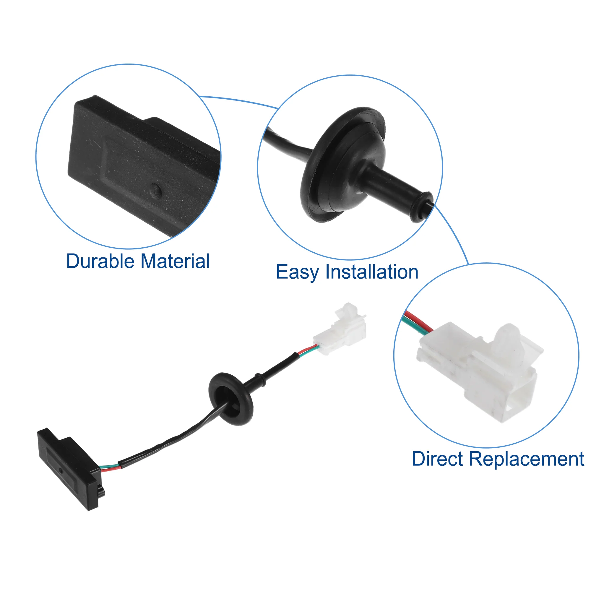 Rear Trunk Liftgate Tailgate Release Switch Fit for Hyundai I10 2013-2021 No.81260B4000 - Pack of 1 Black - Image 4