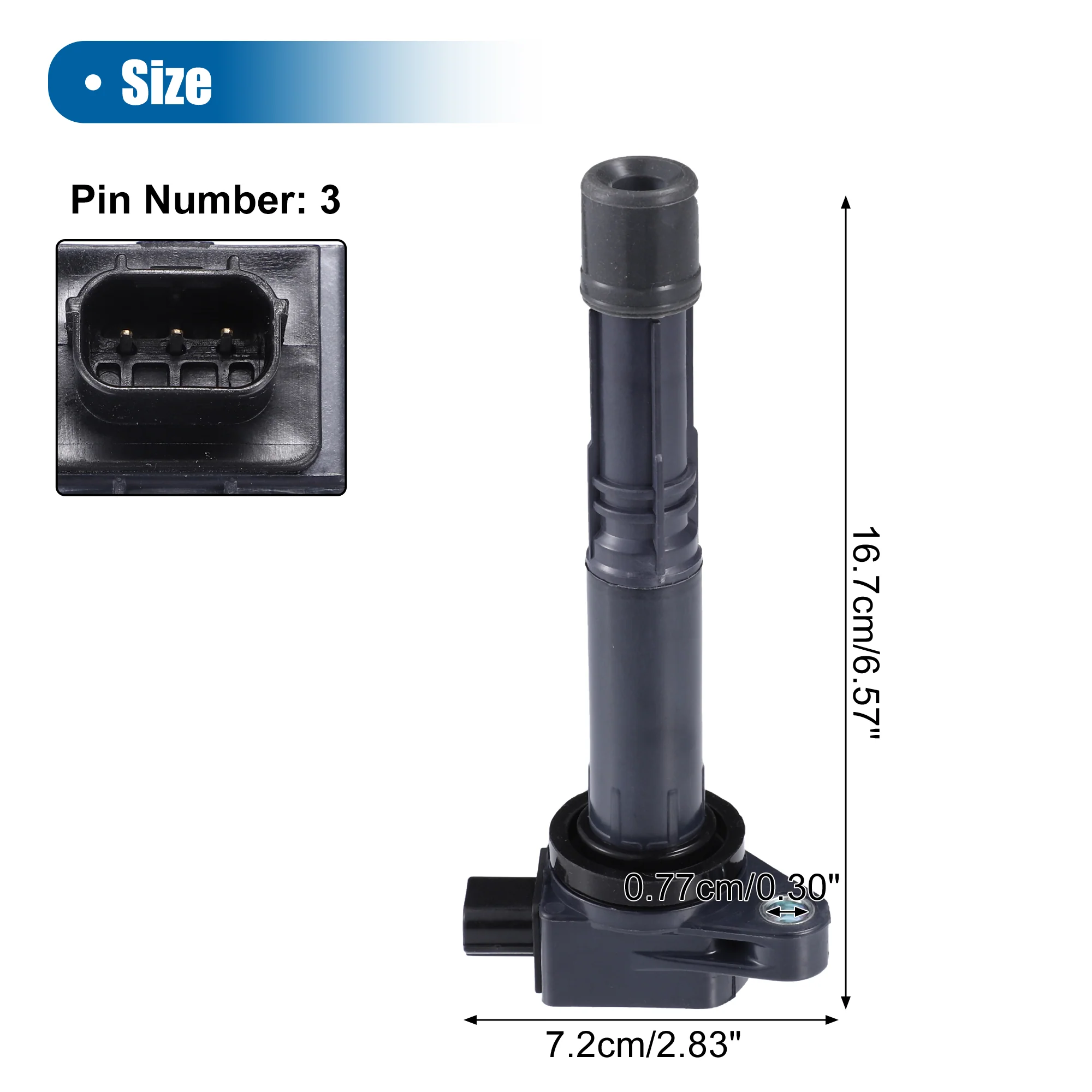 Uxcell Car Ignition Coil No.30520R40007 for Honda Accord L4 2008-2012 for Honda CR-V L4 2010-2014 4 Pcs - Image 4