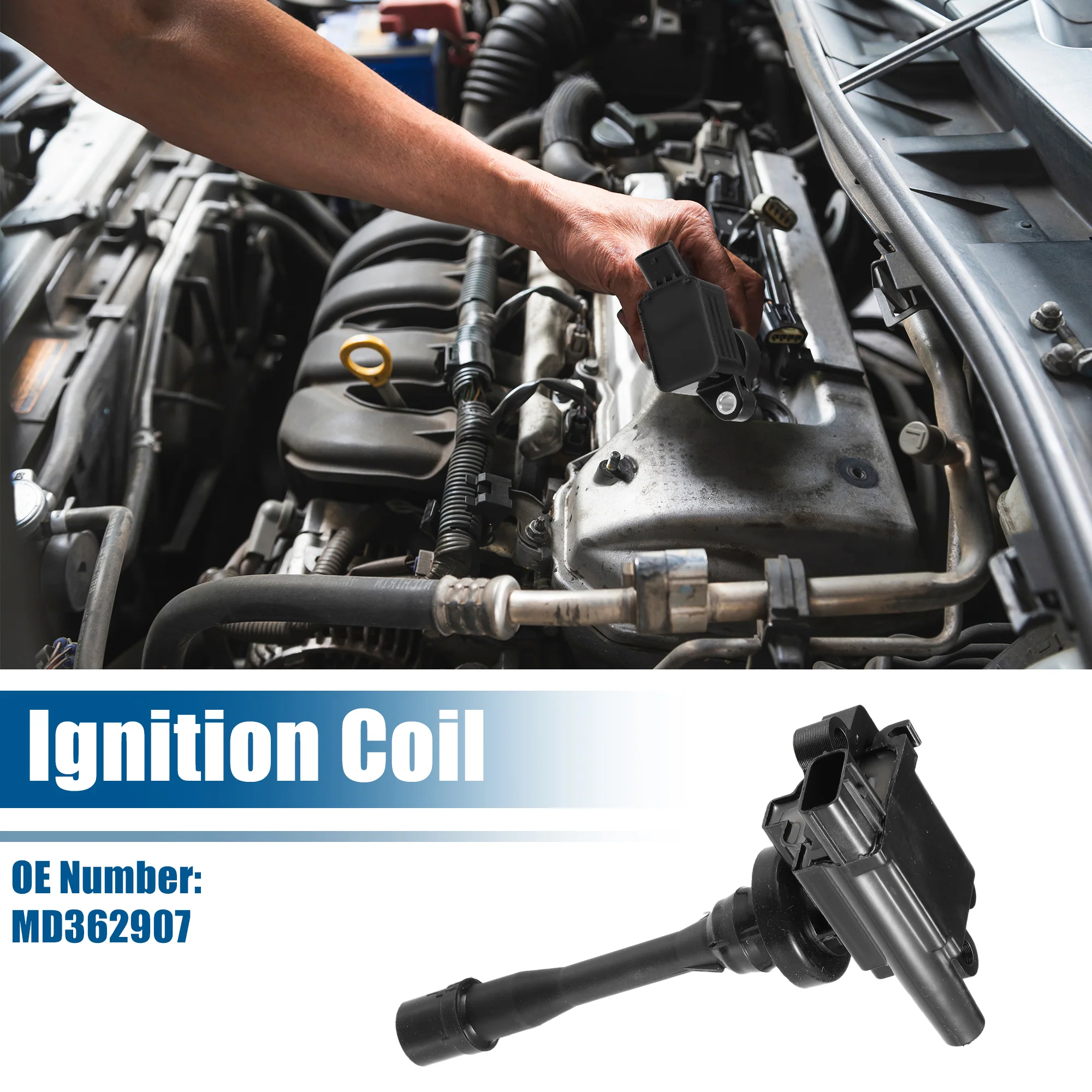 Uxcell Car Ignition Coil No.MD362907 for Mitsubishi Mirage Galant for Mitsubishi Mirage - Image 3