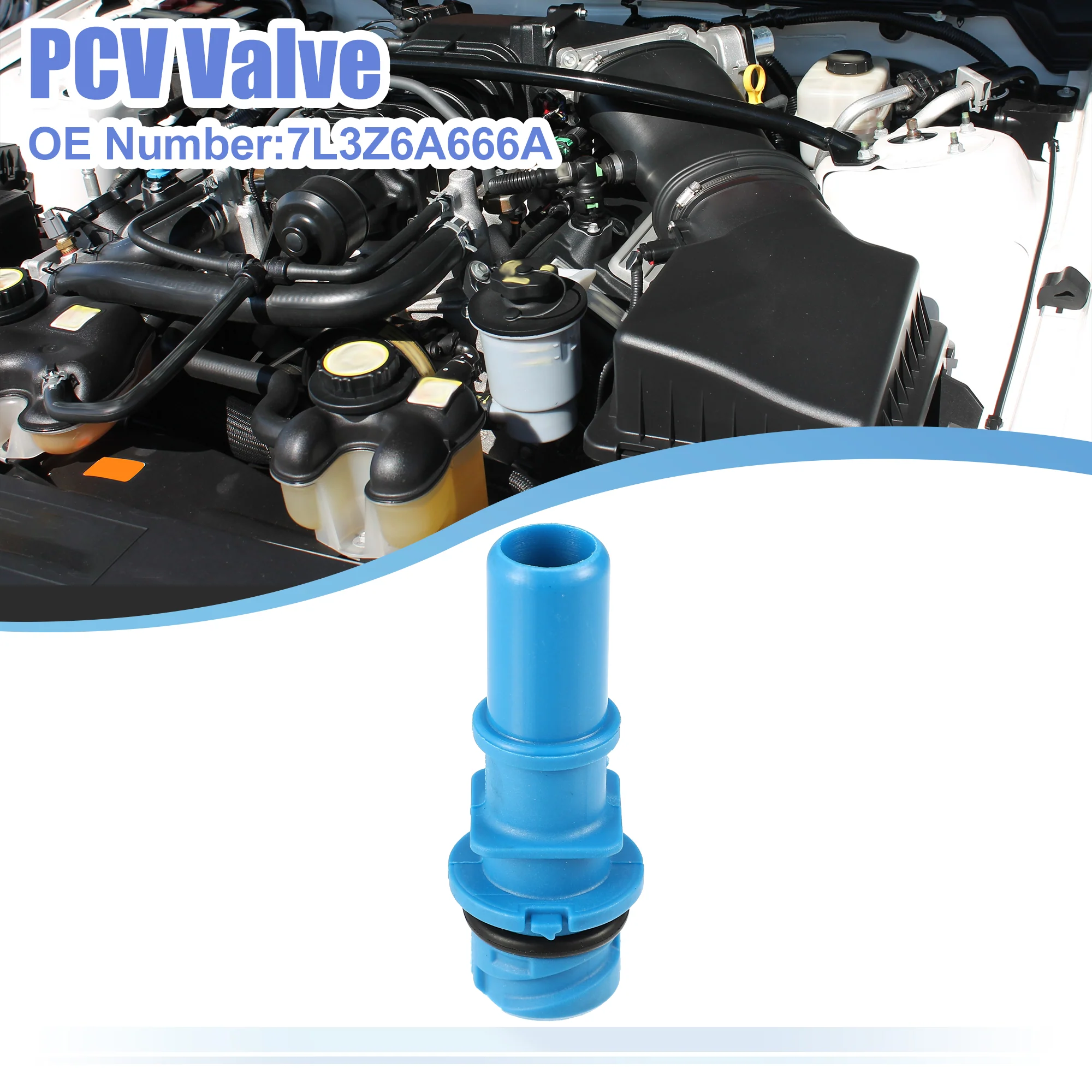 Uxcell PCV Valve Fitting for Ford E-150 E-250 2007-2014 for Lincoln Town No.7L3Z6A666A - Image 2