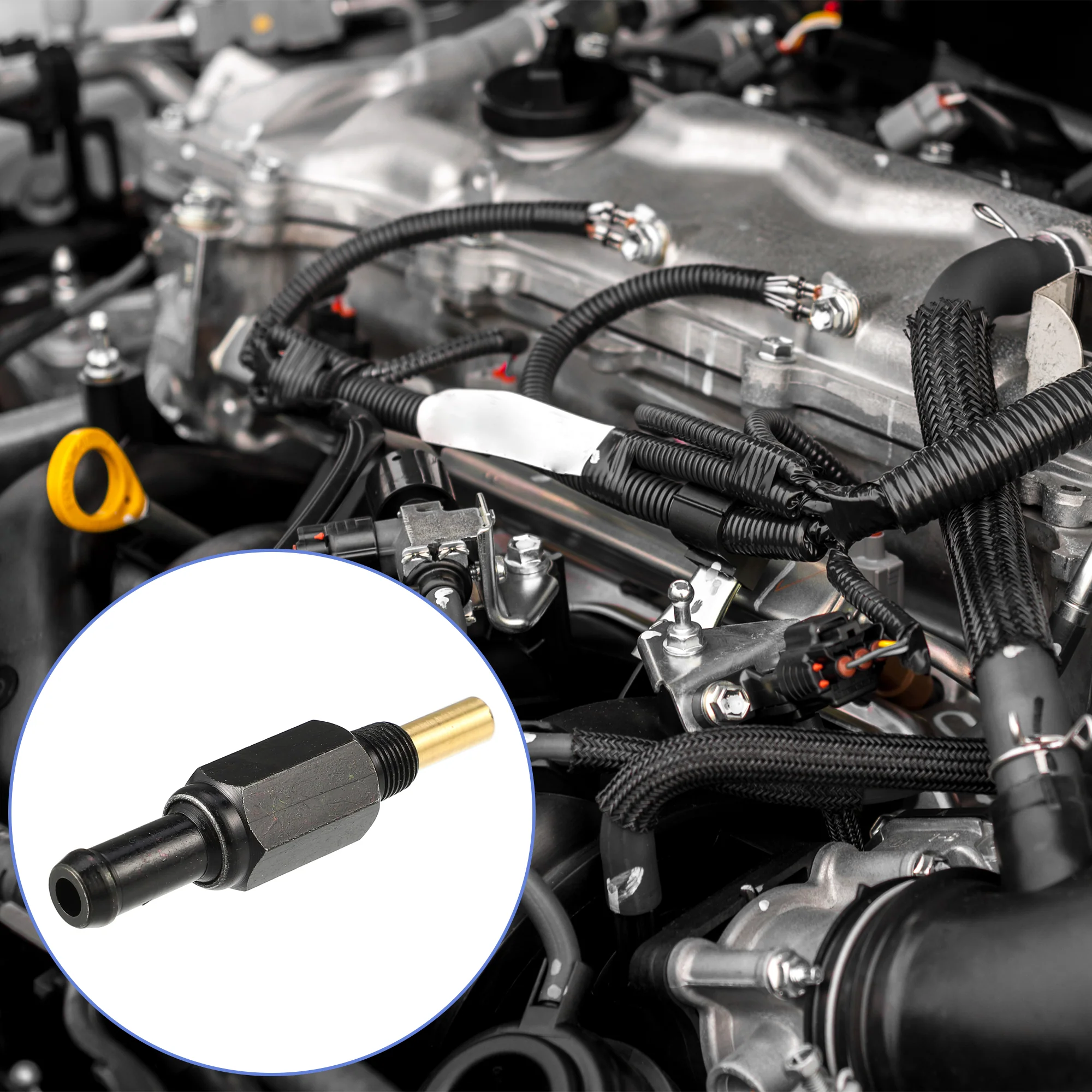 Uxcell PCV Valve Exhaust Positive Crankcase Ventilation Valve Fittings for Hyundai Elantra 2.0L Dohc L4 1999-2012 No.2674021314 Black Metal - Image 4