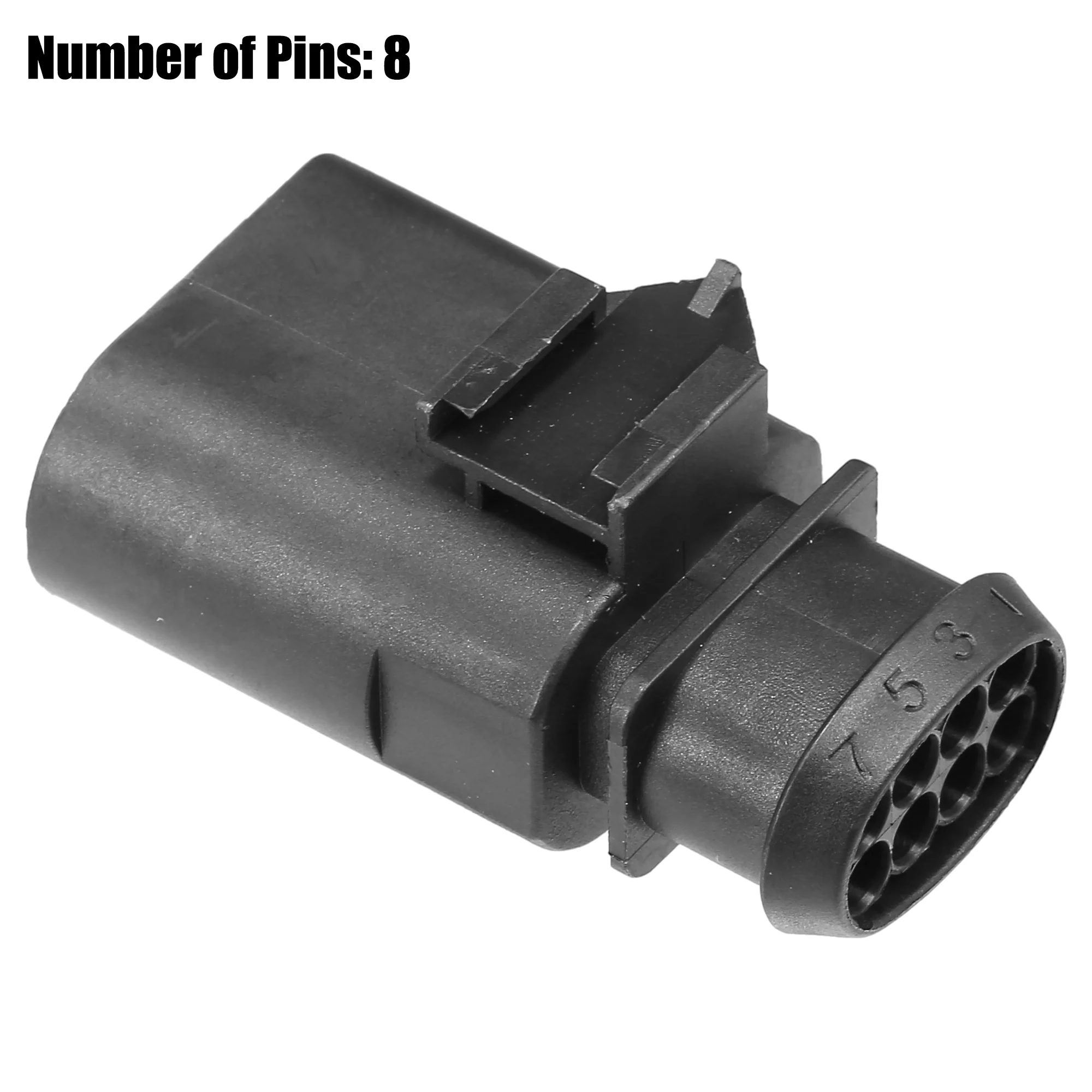 Uxcell 1 Set No.1J0973814 8 Pin Sealed Male JPT Connector Kit Adapter Plug Clip Kit Replacement for VW for Audi - Image 5