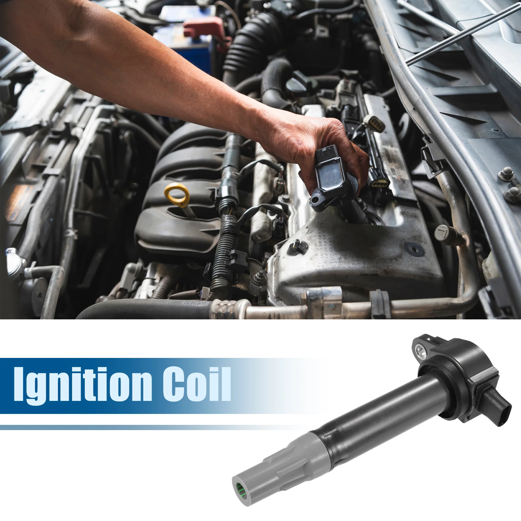 Uxcell Car Ignition Coil Replacement No.4606869AA Plastic Metal Gray for Scion XB 2008-2015 for Lexus IS F 2008-2014 - Image 4