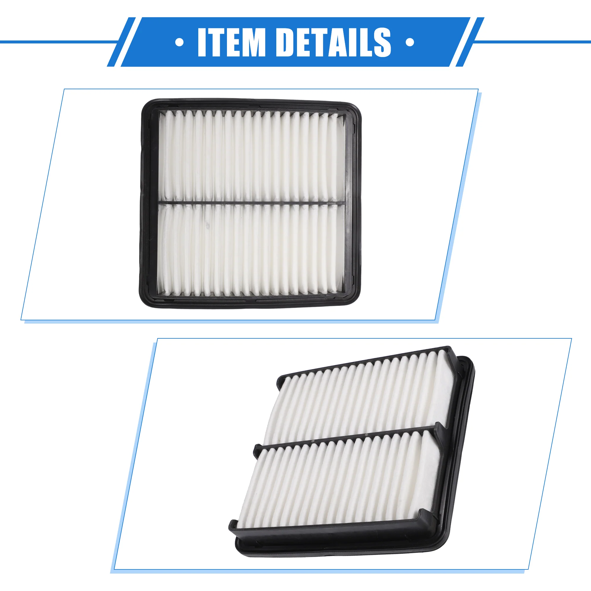 Car Engine Air Filter Compatible for Mazda CX-3 Grand Touring Sport Touring 2016-2020 for Mazda CX-3 Sport 2021, Durable PP Black - Image 6