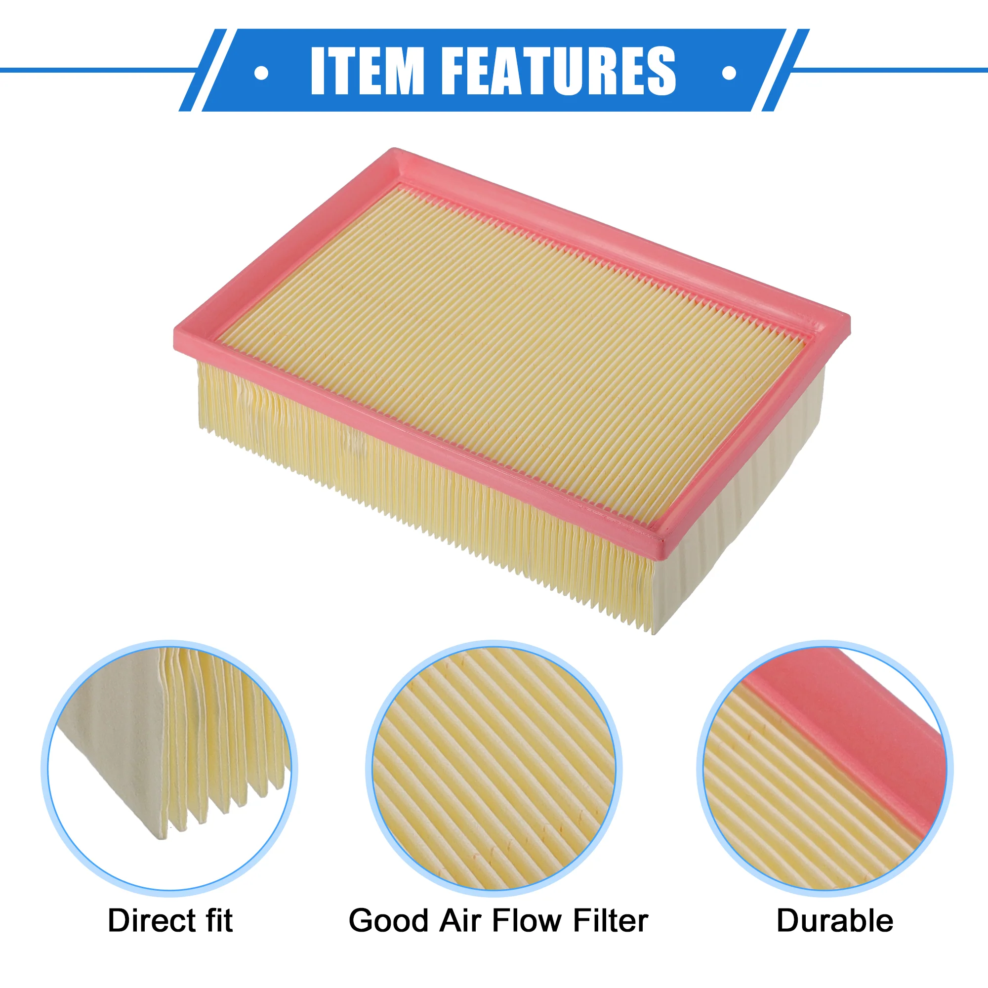 Car Engine Air Filter Compatible for Chevrolet Trax 2015-2022 for Buick Encore 1.4L 2013-2022, Durable PP Beige - Image 5