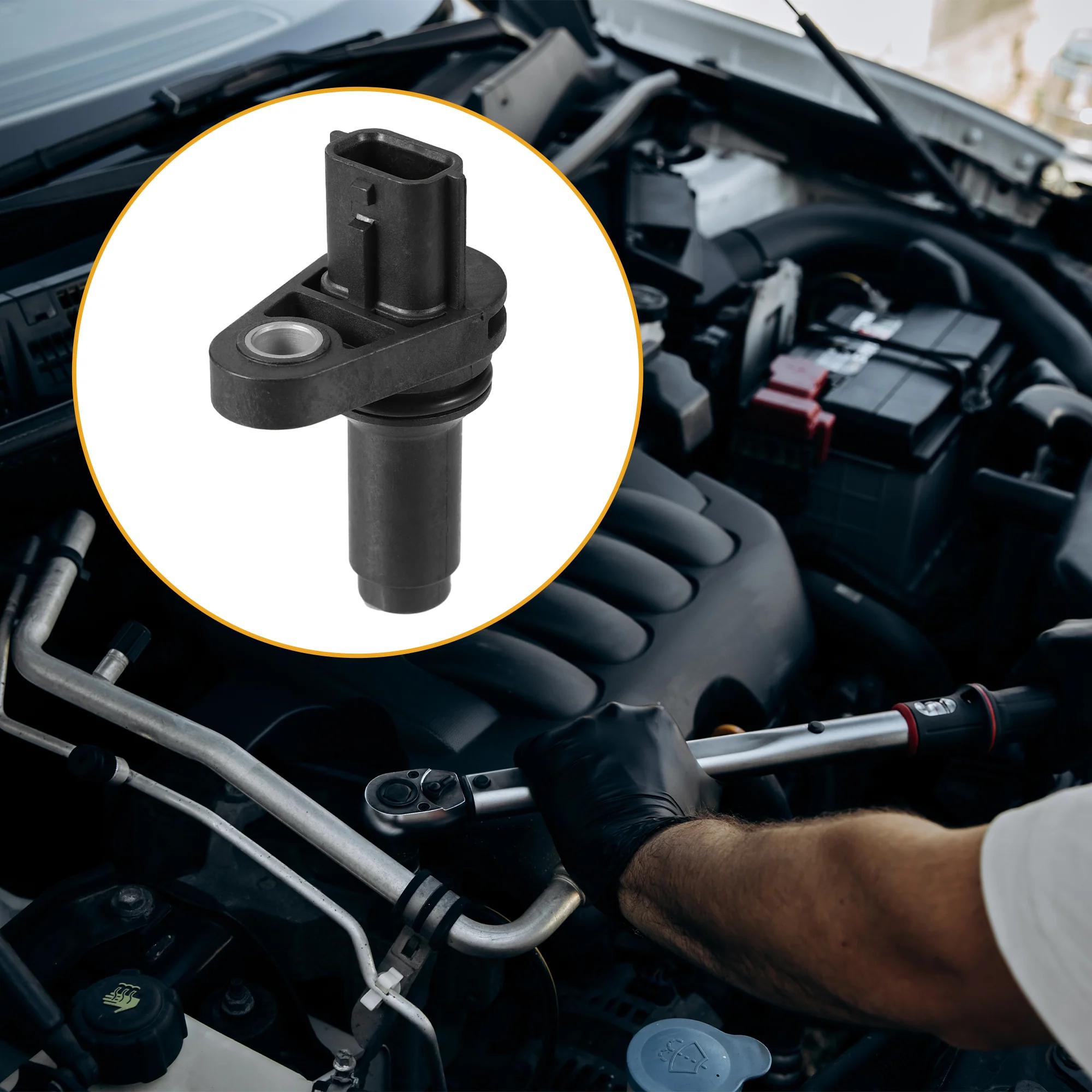 Camshaft Position Sensor No.23731JA00A - Car Engine - for Land Rover Freelander 2002-2005 Plastic Black - 1 Pc - Image 4