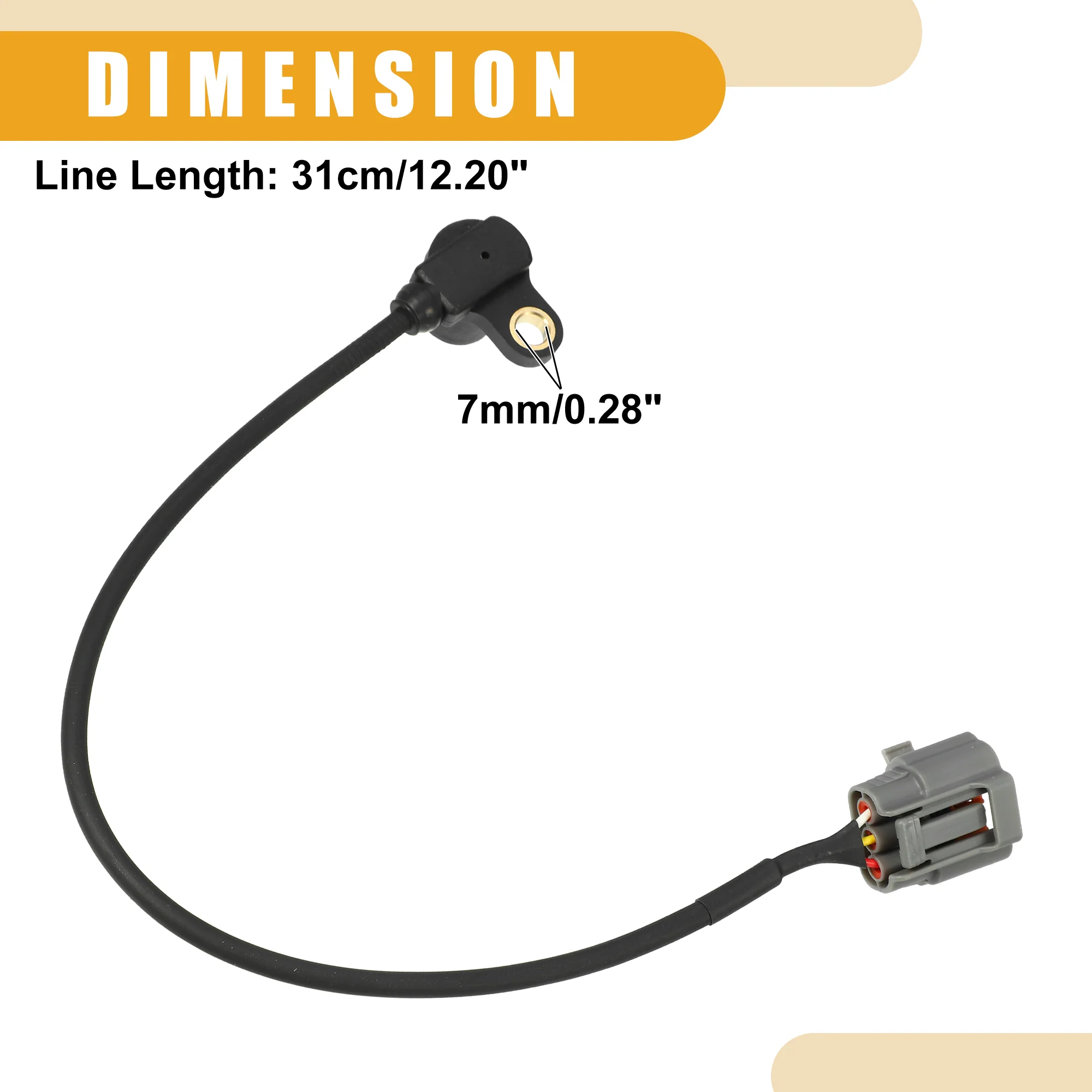 Camshaft Position Sensor No.F32Z6C315AA - Car Engine - for MAZDA MX-3 1991-1998 Plastic Black - 1 Pc - Image 5