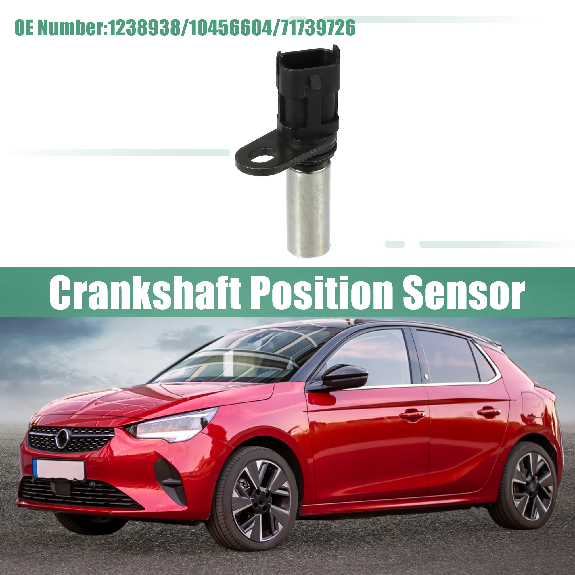 Uxcell Crankshaft Position Sensor No.1238938/10456604/71739726 for Opel for Astra G Mk4 1998-2004 for Combo C 2001-2011 - Image 3