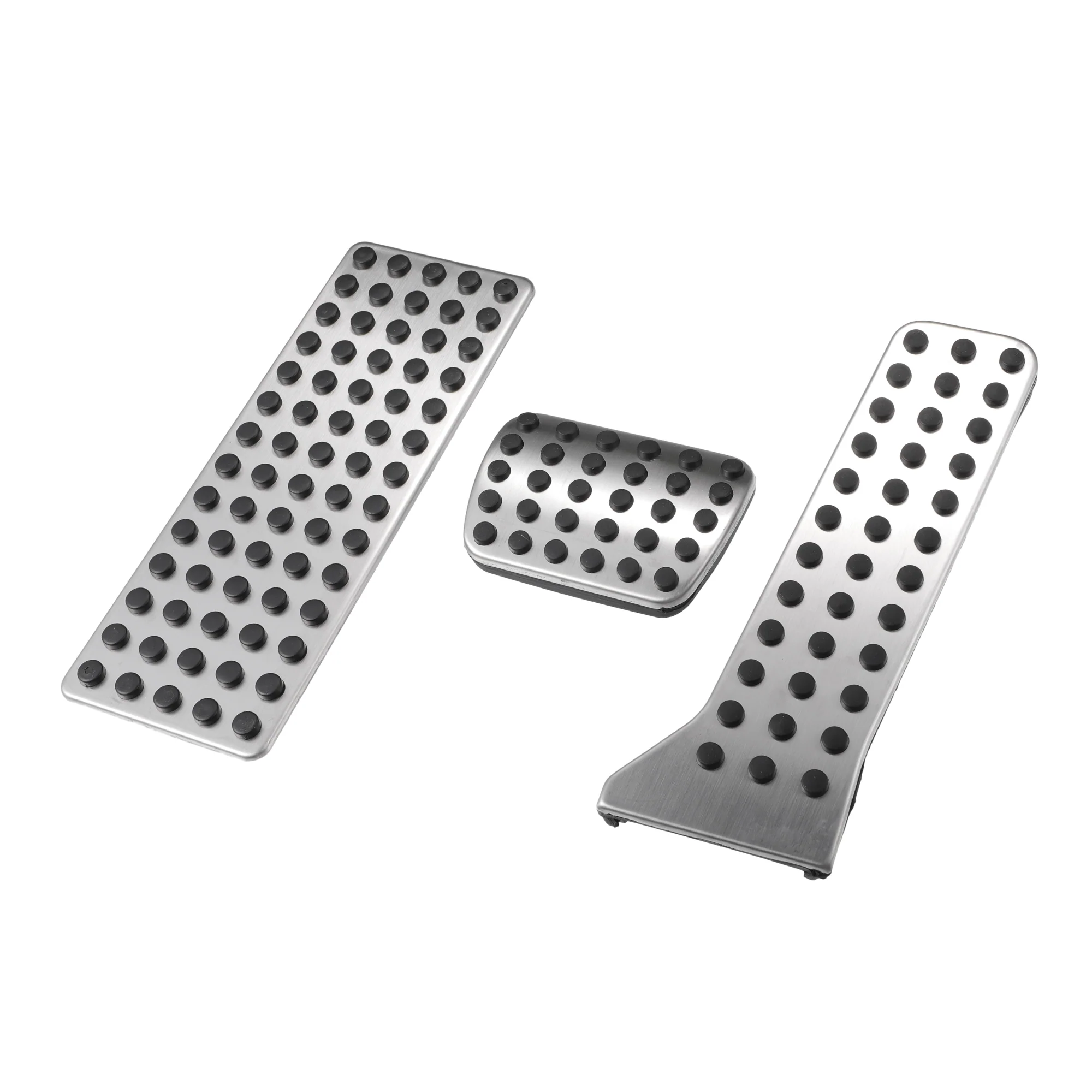 Gas Accelerator Brake Foot Rest Pedals Pad Covers, for Mazda CX-3 2016-2019, Metal, Black Silver Tone, 1 Set