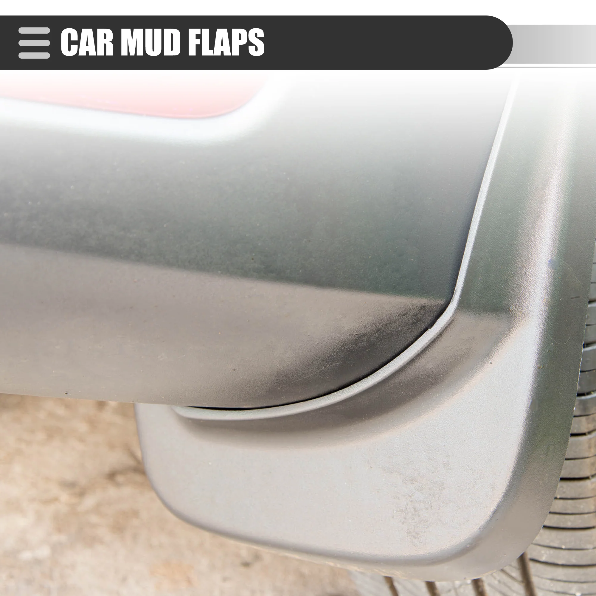 Car Mud Flaps, Splash Guards, for Jeep Liberty 2008-2012, Plastic, with Screw, Black, 1 Set - Image 3