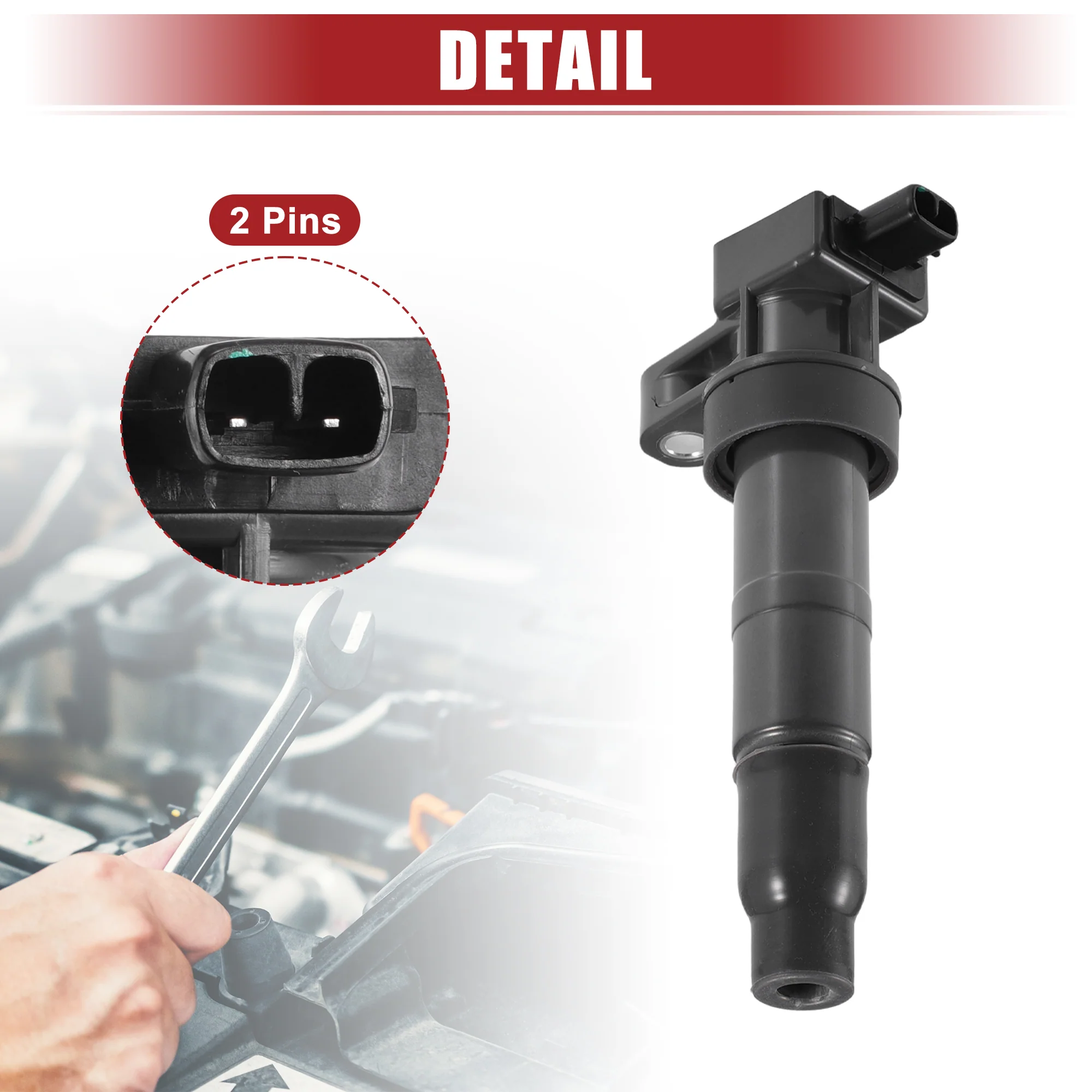 Automotive Ignition Coil Fit for Hyundai Santa Fe 2007-2018 for Kia Sorento 2011-2017 No.27301-3C000/273013C000 - Pack of 6 - Image 5