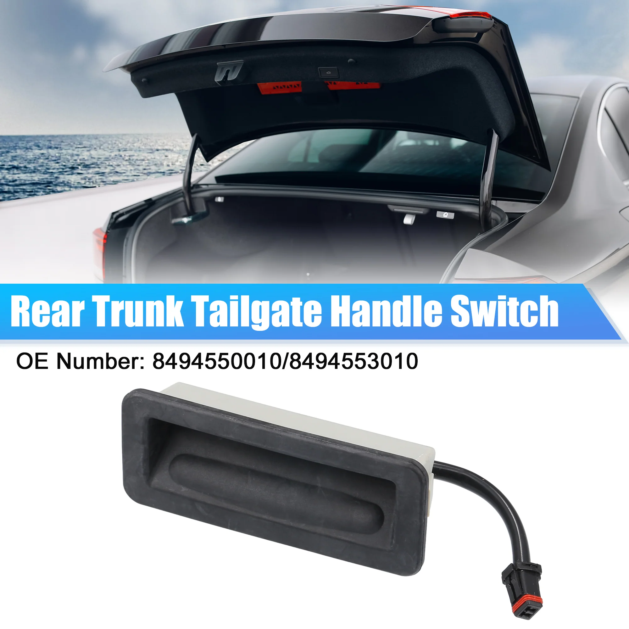 Rear Trunk Switch Button Trunk Lid Tailgate Release Switch Fit for Land Rover Range Rover Sport 2005-2013 No.YUZ500020 - Pack of 1 - Image 2