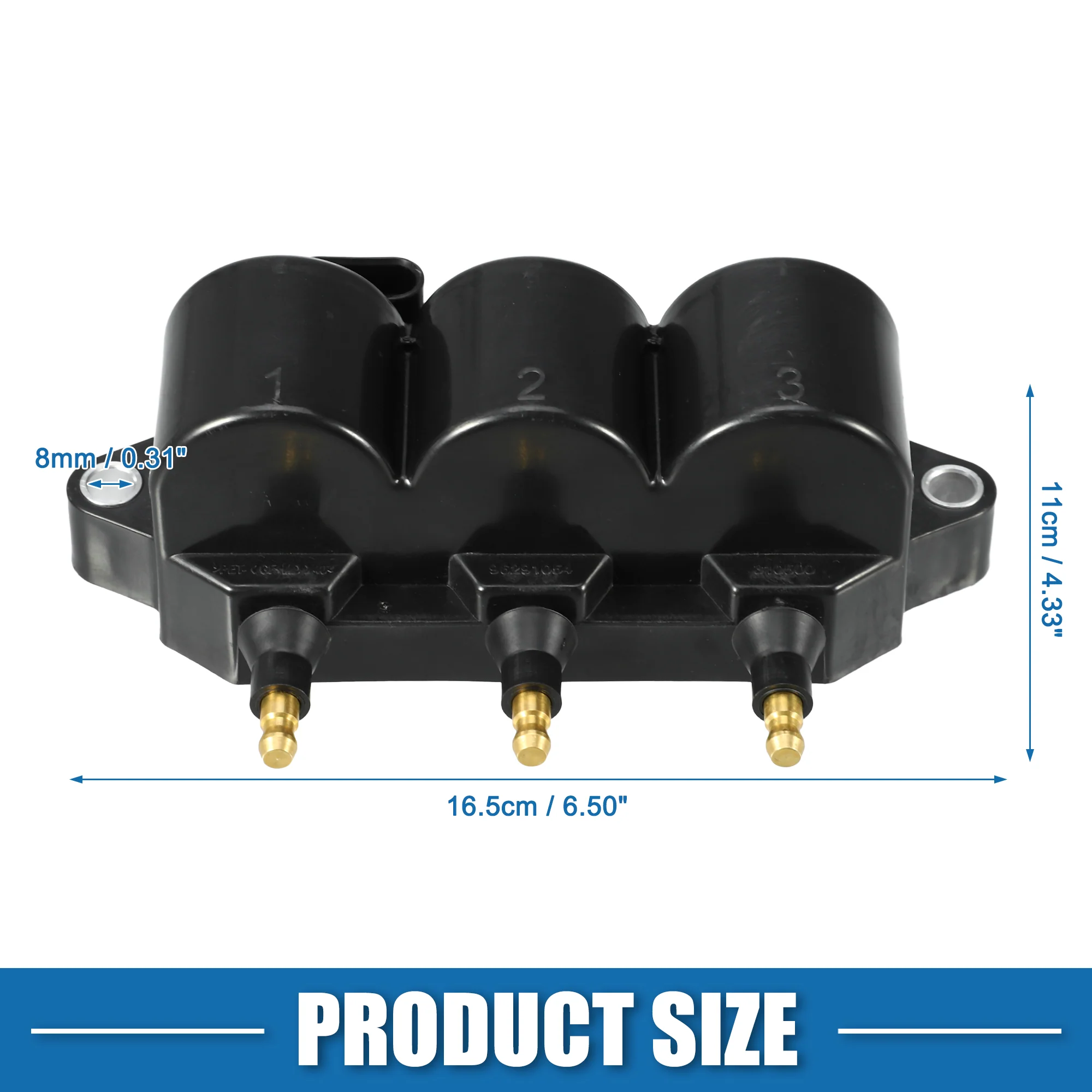 Ignition Coil Pack Replacement No.96291054 for Chevrolet Matiz 2011-2015 Plastic Black - Image 5