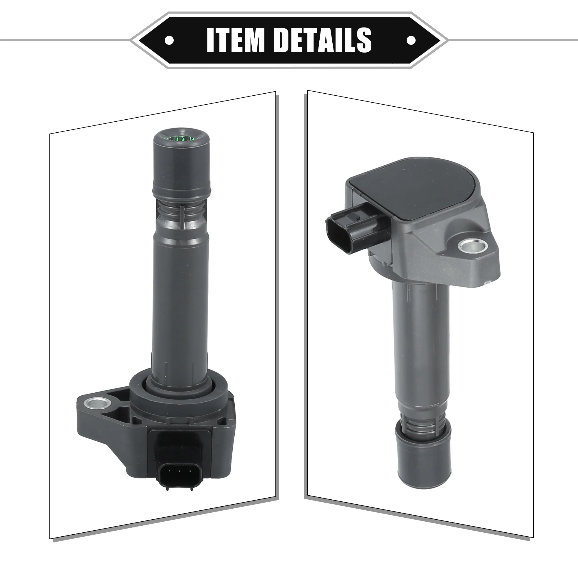 4 Pcs Ignition Coils Compatible for Honda Civic 2009-2011, Durable ABS Metal Gray Engine Ignition Coil Replacement - Image 6