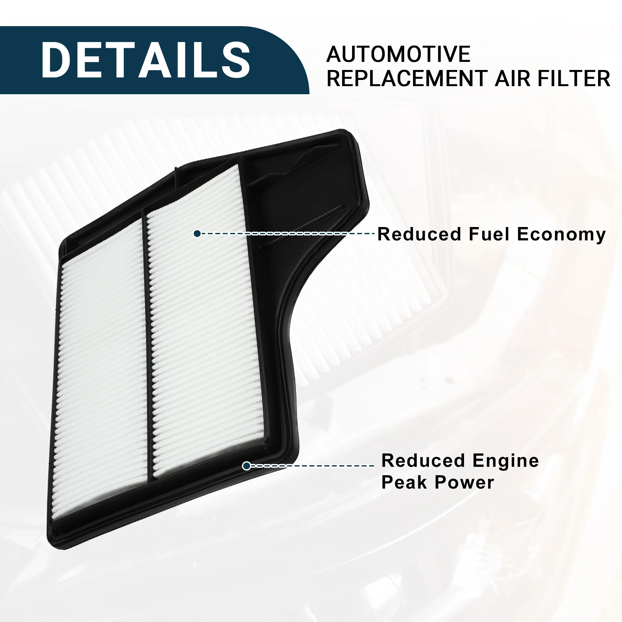 Cabin Air Filter for Nissan Altima Sedan Consistent No.165463TA0A/272773JC1A | Engine Air Filter 1 Set - Image 5