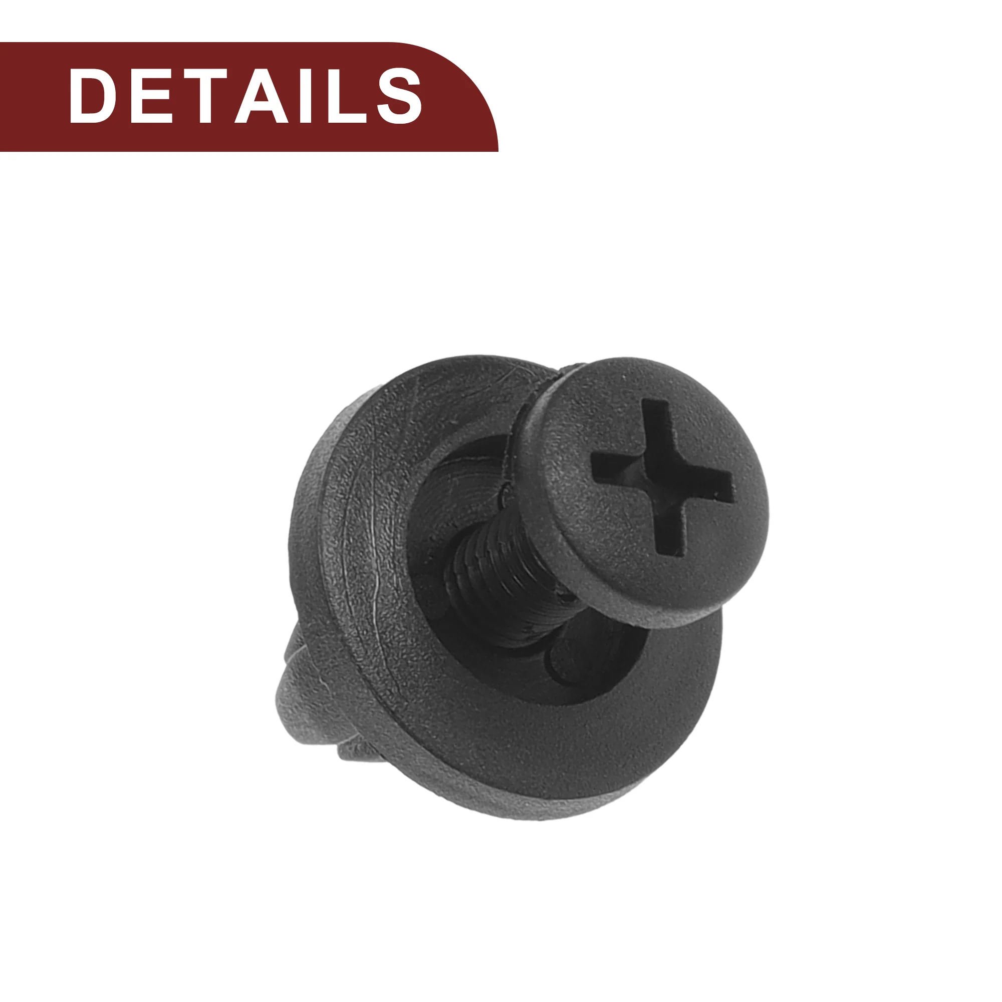 Car Front Fender Skirt Clip for Honda Prelude 1992-1996 2.2L 2.3L Durable No.90683SA5003 | Bumper Push Type Plastic Retainer Rivets Black 25 Pcs - Image 5