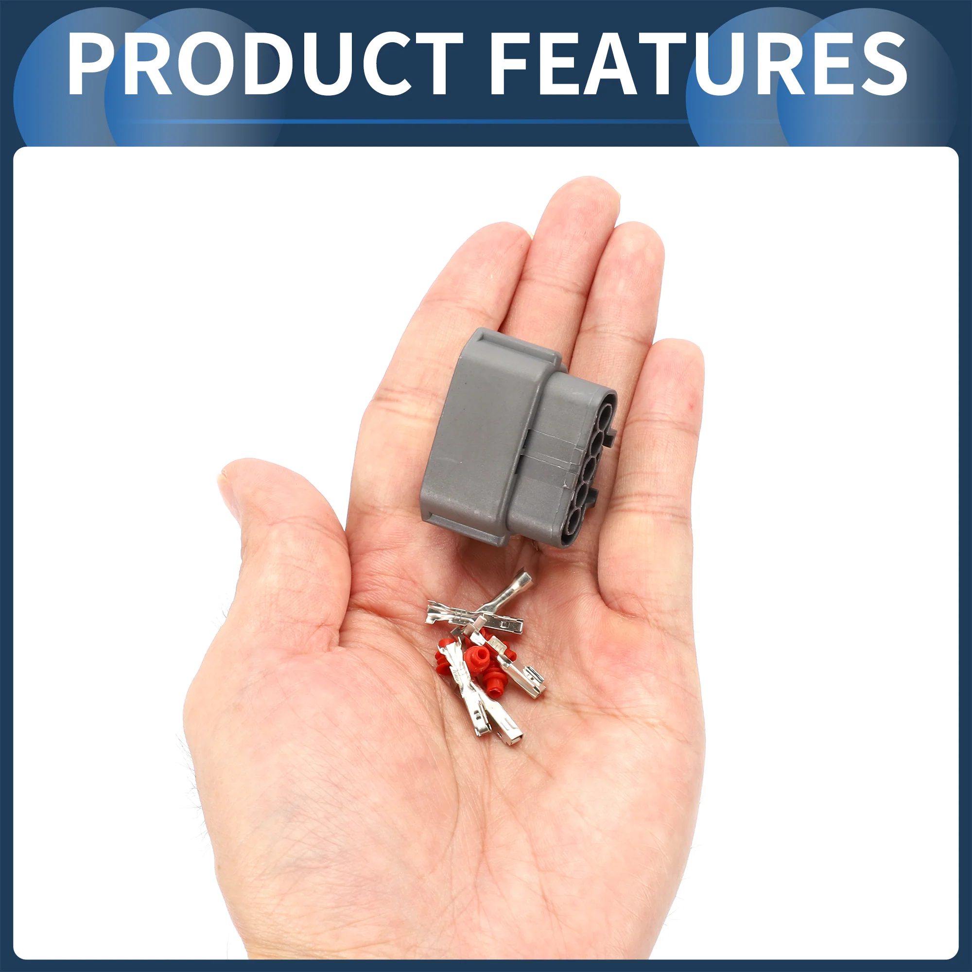 5 Pin Air Flow Meter Connector Plug, 2mm Series Female Wire Terminal Connector for Nissan Plastic Copper Gray, 1 Set - Image 6