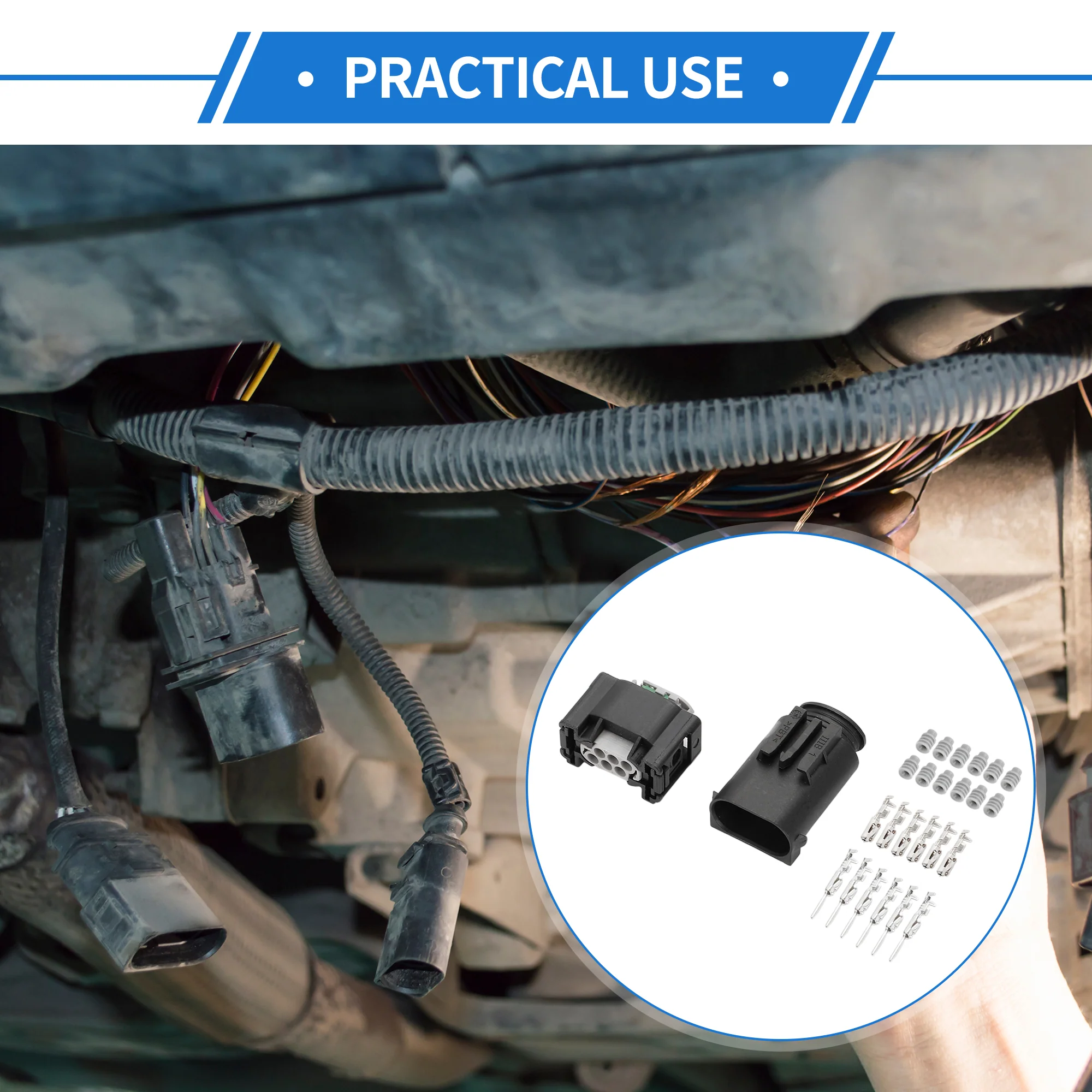 6 Pin Car Throttle Connector Plug for Mercedes-Benz for BMW 1 Set Black - Image 3