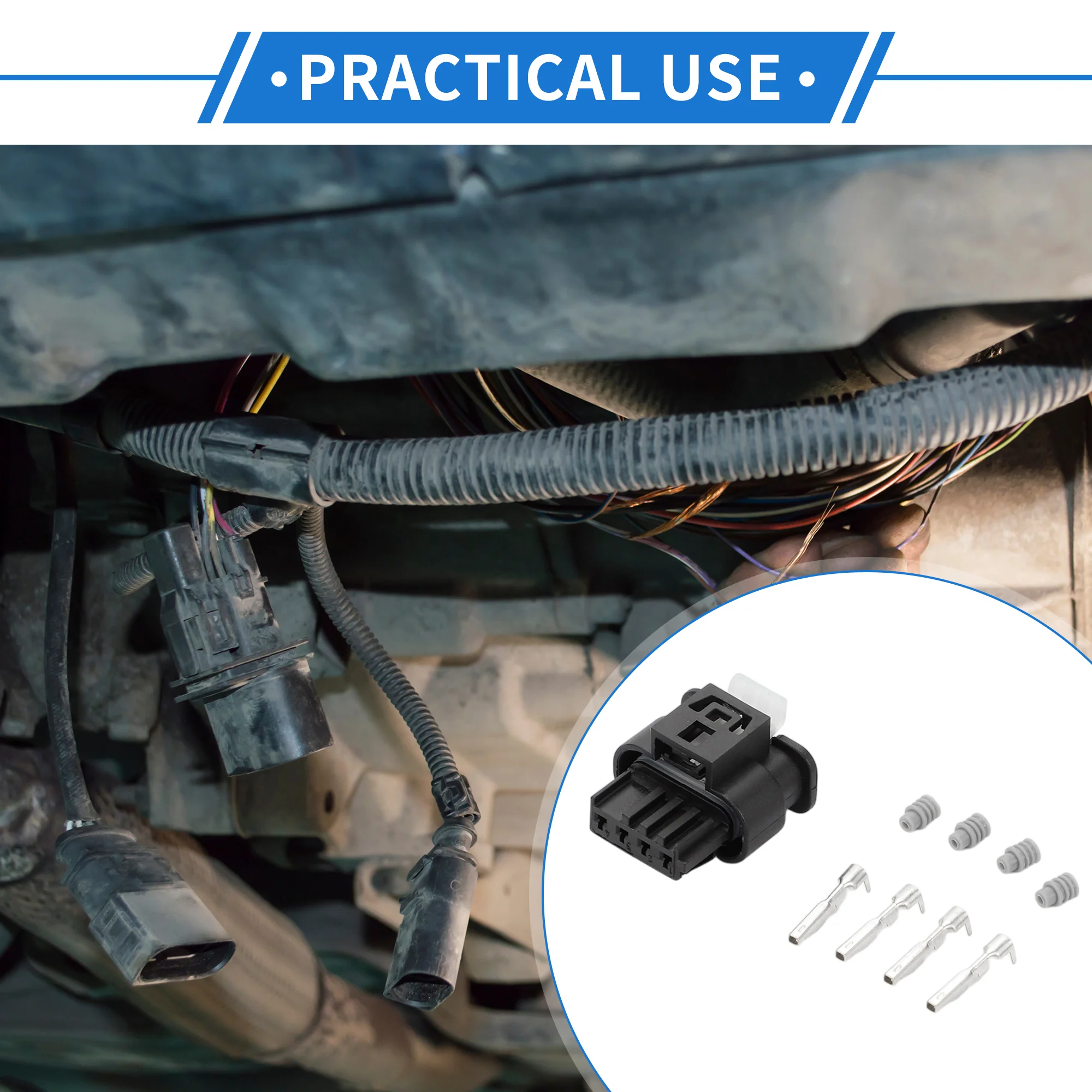 4 Pin Mass Air Flow Sensor Connector Plug Female Wire Terminal Connector for BMW - Image 2
