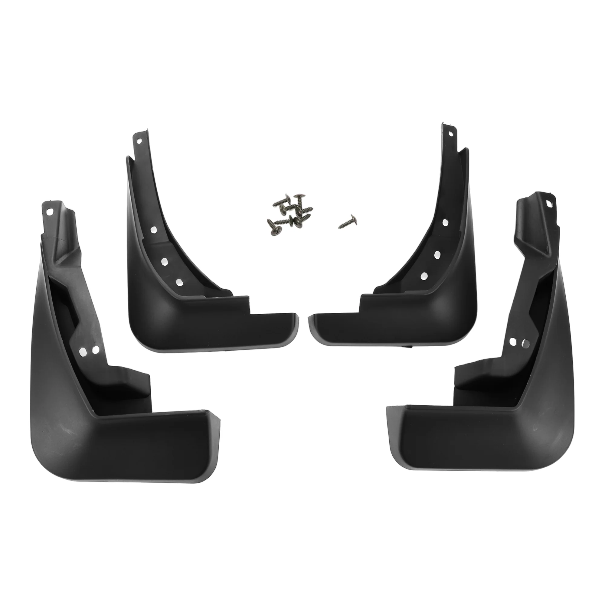 Mud Flap Splash Guard Mud Guard for Audi A4 (Sedan) 2017-2018 Plastic W/Mount Accessories Black - Image 2