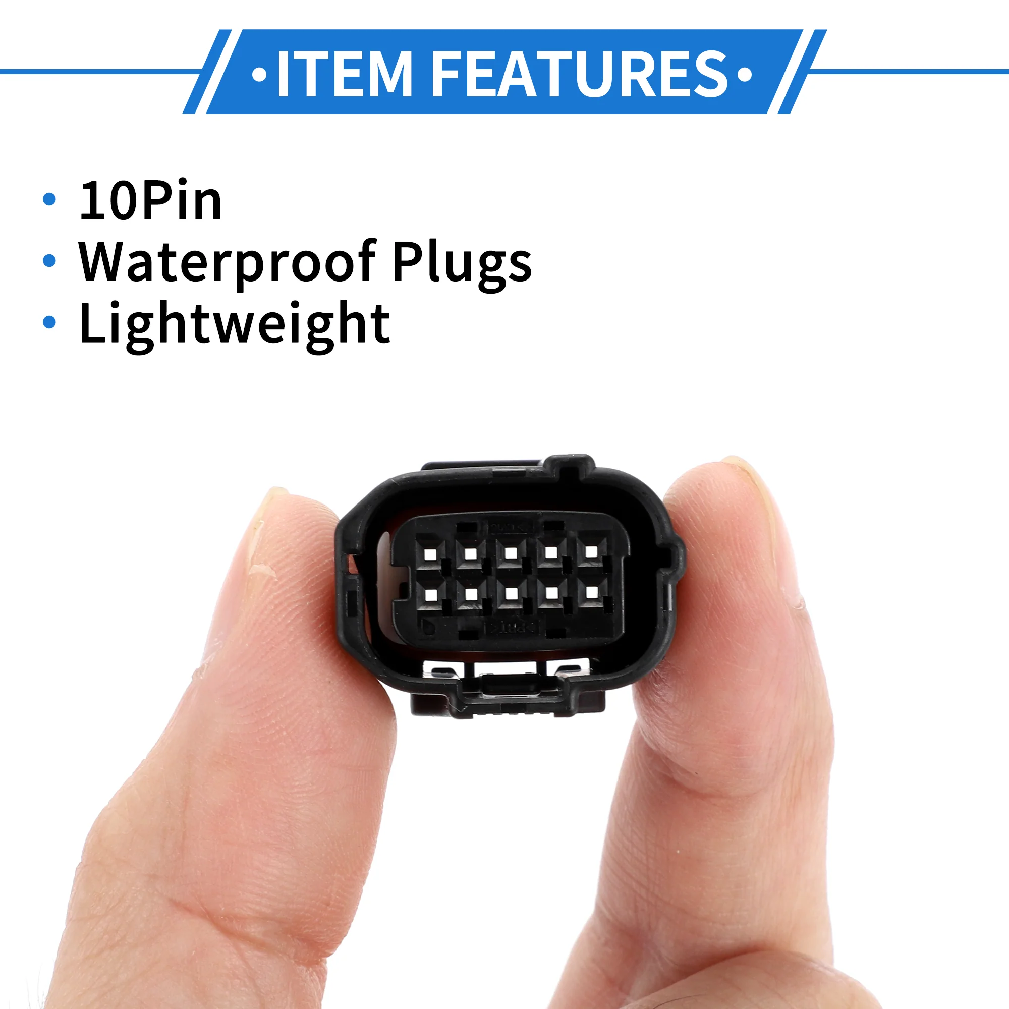 10 Pin Parking Assist Sensor Connector Plug for Toyota for Lexus 1 Set - Image 5