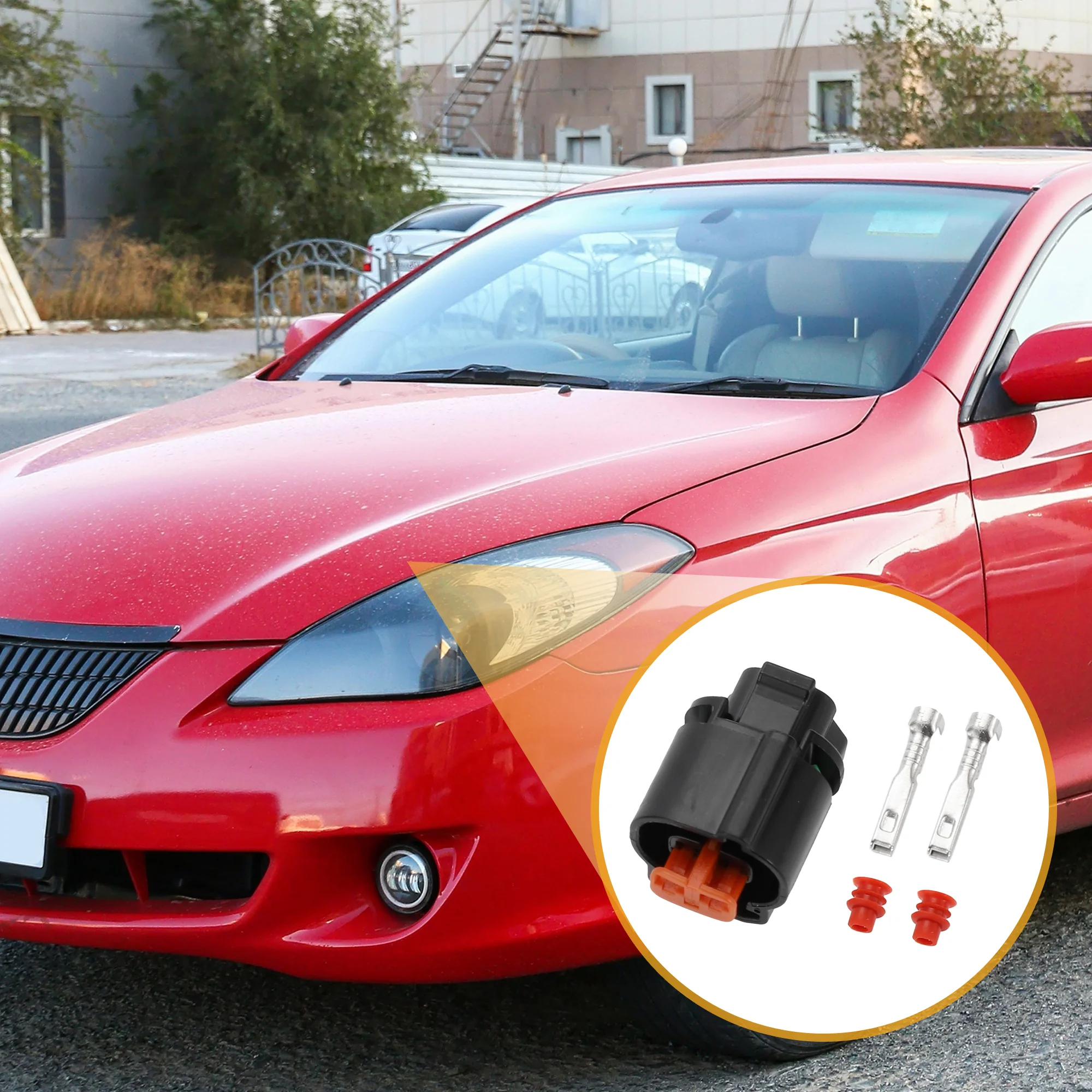 2 Pin Front Indicator Lights Connector Plug Car Female Wire Terminal Connector for Kawasaki Plastic Tin-Plated Copper Black - 1 Set - Image 4