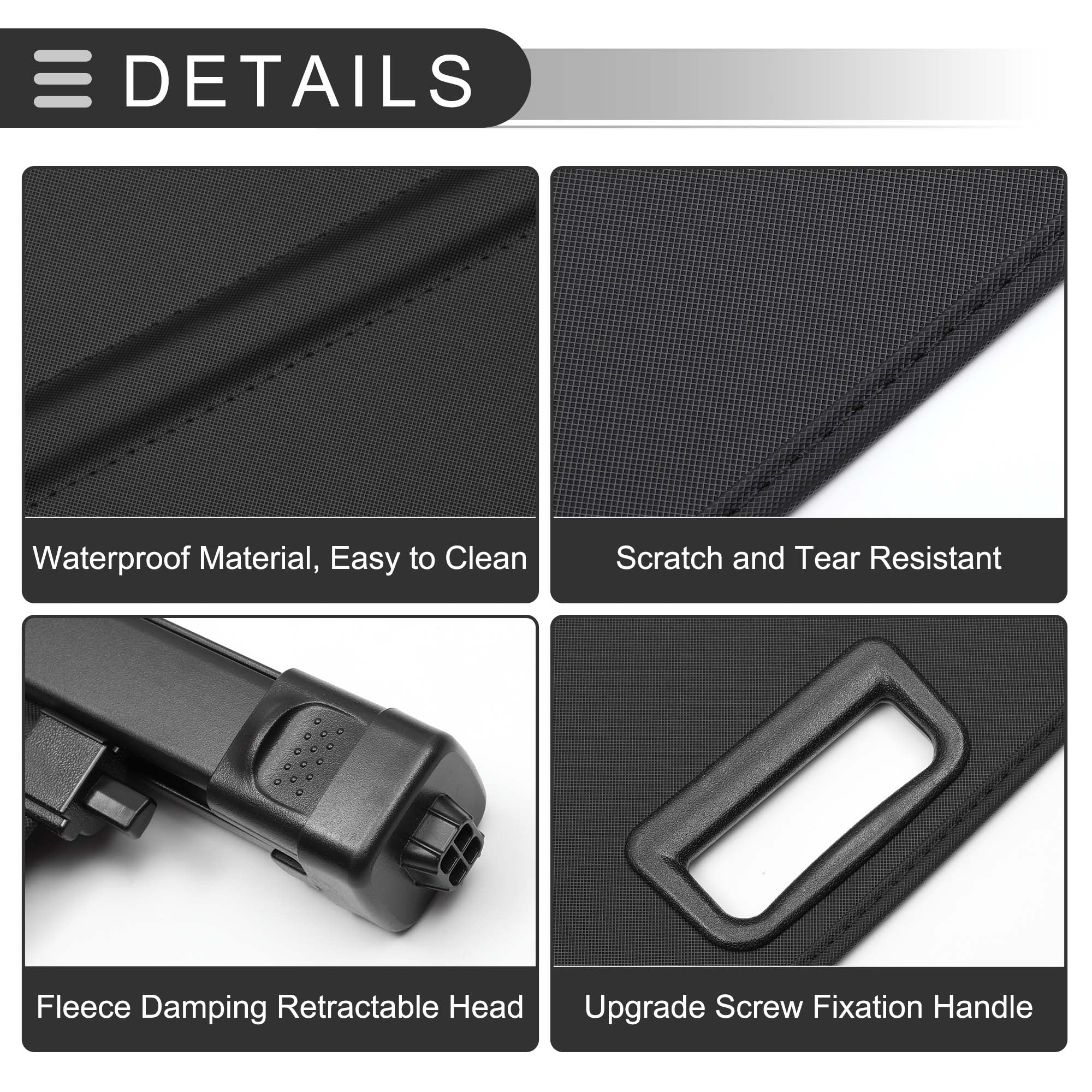 Retractable Cargo Cover for Acura RDX 2013-2018 Gloss Black - Image 6