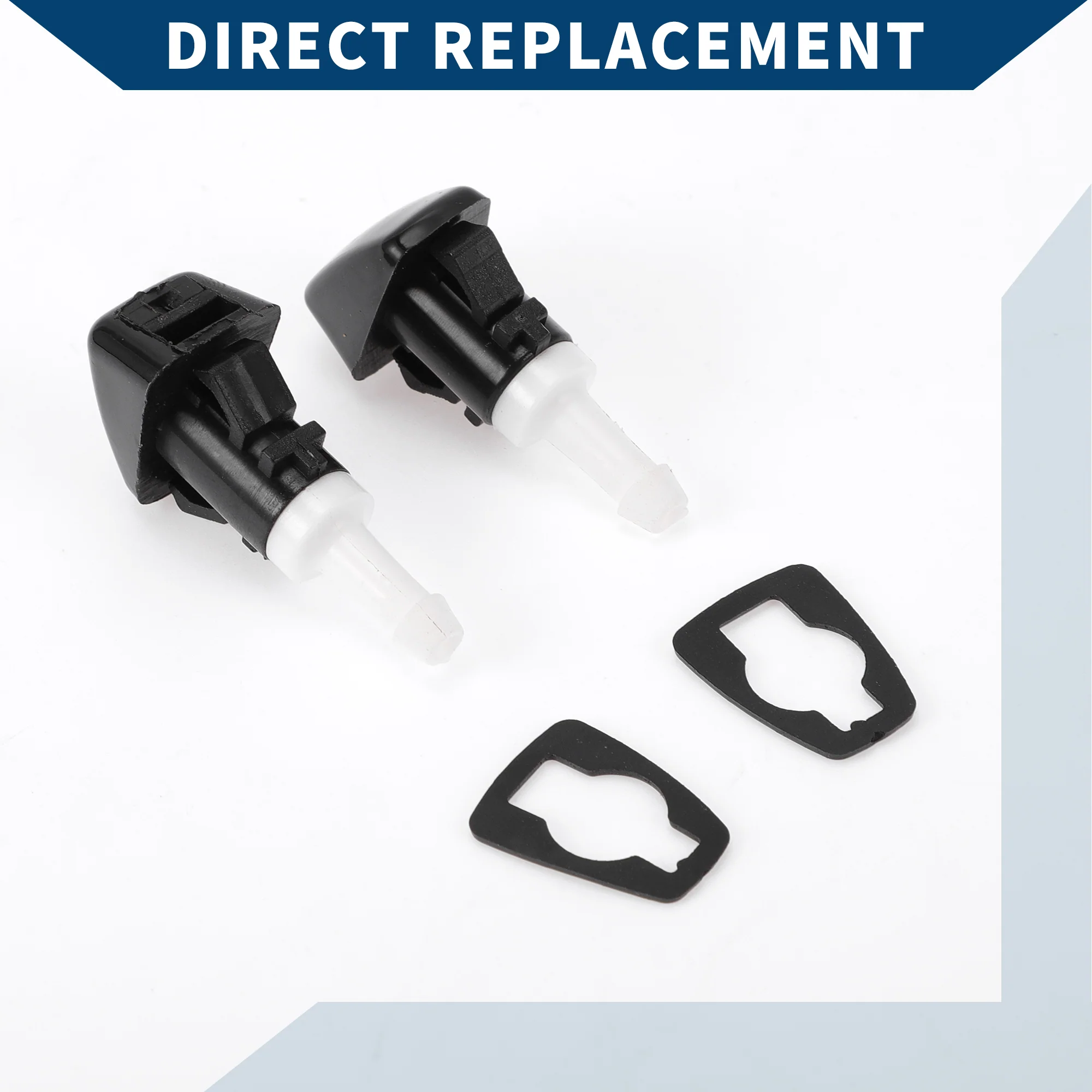 No.5303834AB/68024312AB Windshield Washer Nozzle for Jeep Patriot 2008-2013 / Front Windshield Spray Nozzles Wiper Spray Washer Jet / Durable / ABS / 2 Pcs Black White - Image 5