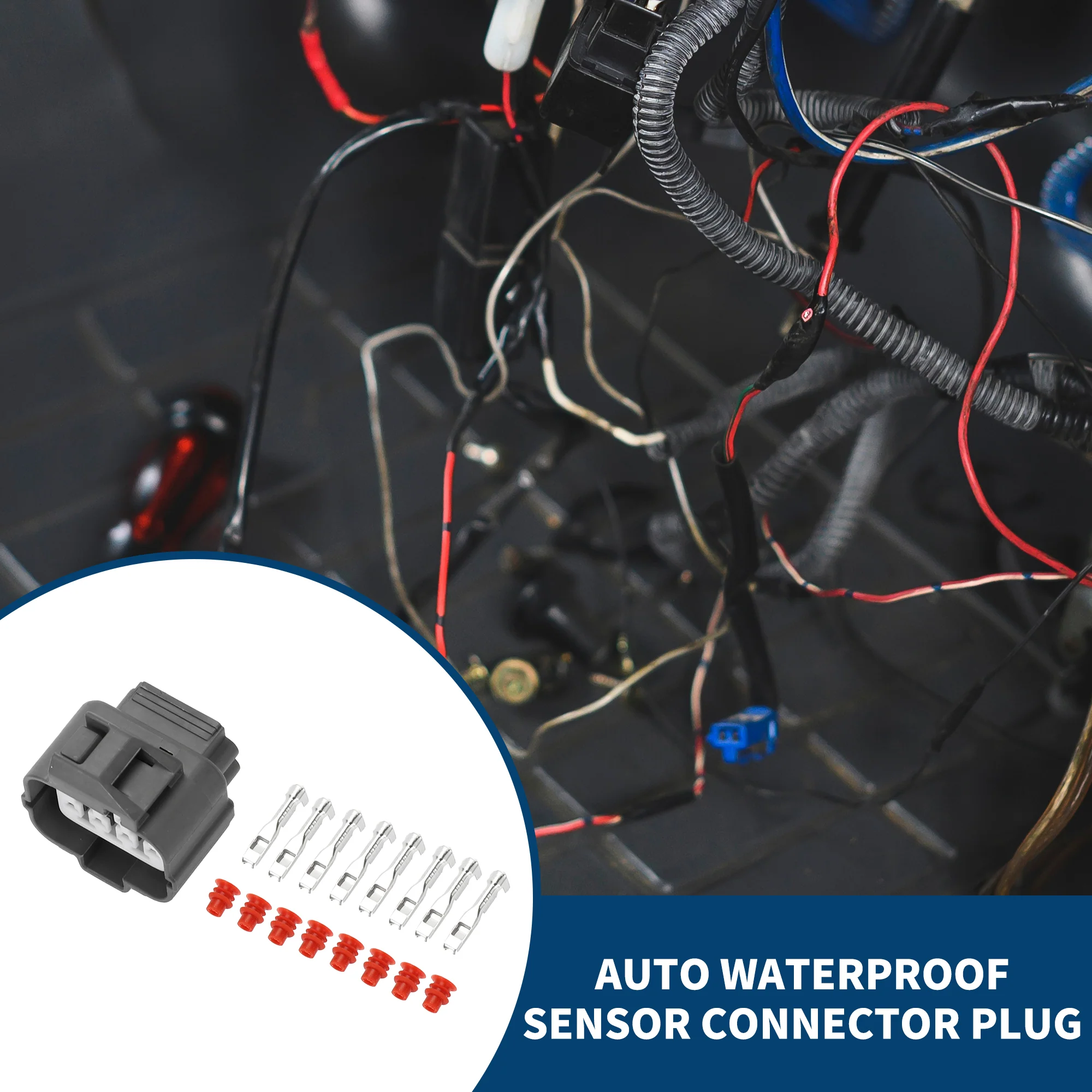 Auto Waterproof Sensor Connector Plug for Honda / Inner Female Wire Terminal Connector / Waterproof Plastic 2mm Series / 1 Set Gray 8 Pin - Image 2