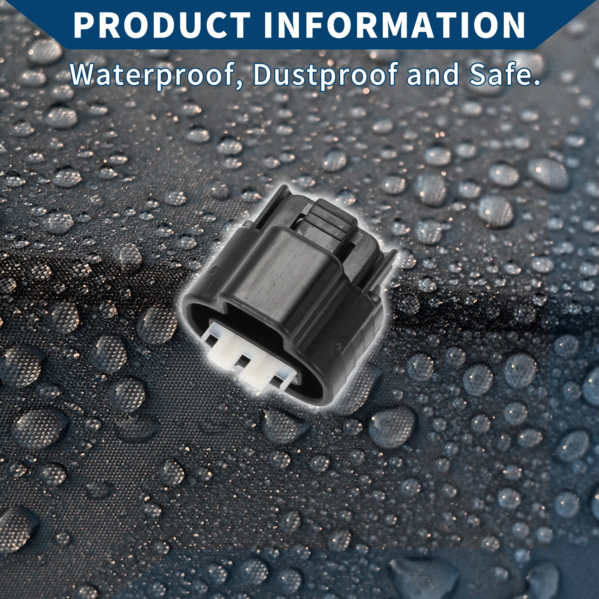 VSS TPS IACV Idle Speed Sensor Connector Plug for Toyota / Inner Female Wire Terminal Connector / Waterproof Plastic 2.2mm Series / 1 Set Black 3 Pin - Image 7