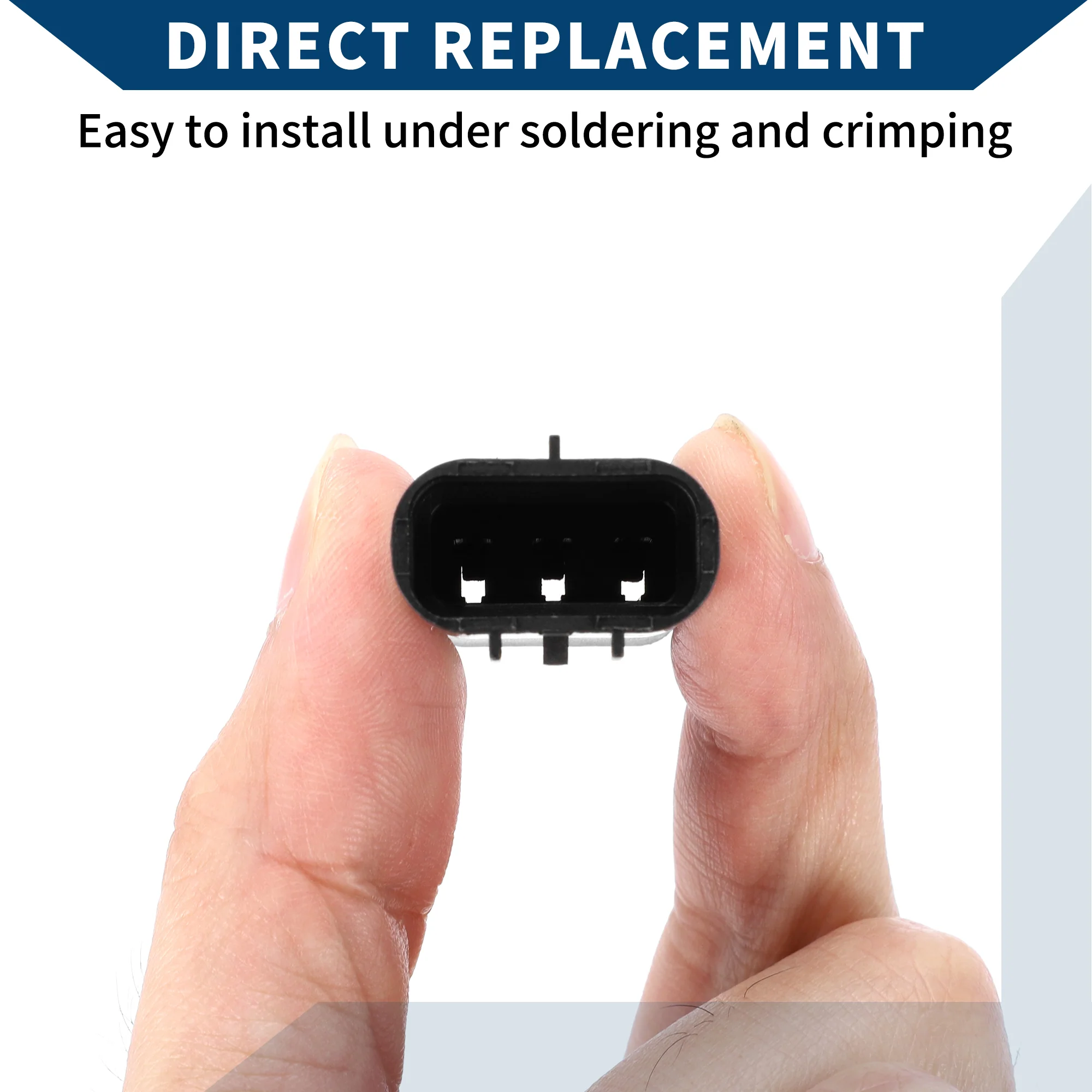 No.9098010845 Intake Air Pressure Sensor Connector Plug for Toyota / Inner Male Wire Terminal Connector / Waterproof Plastic 2.2mm Series / 1 Set Black 3 Pin - Image 5