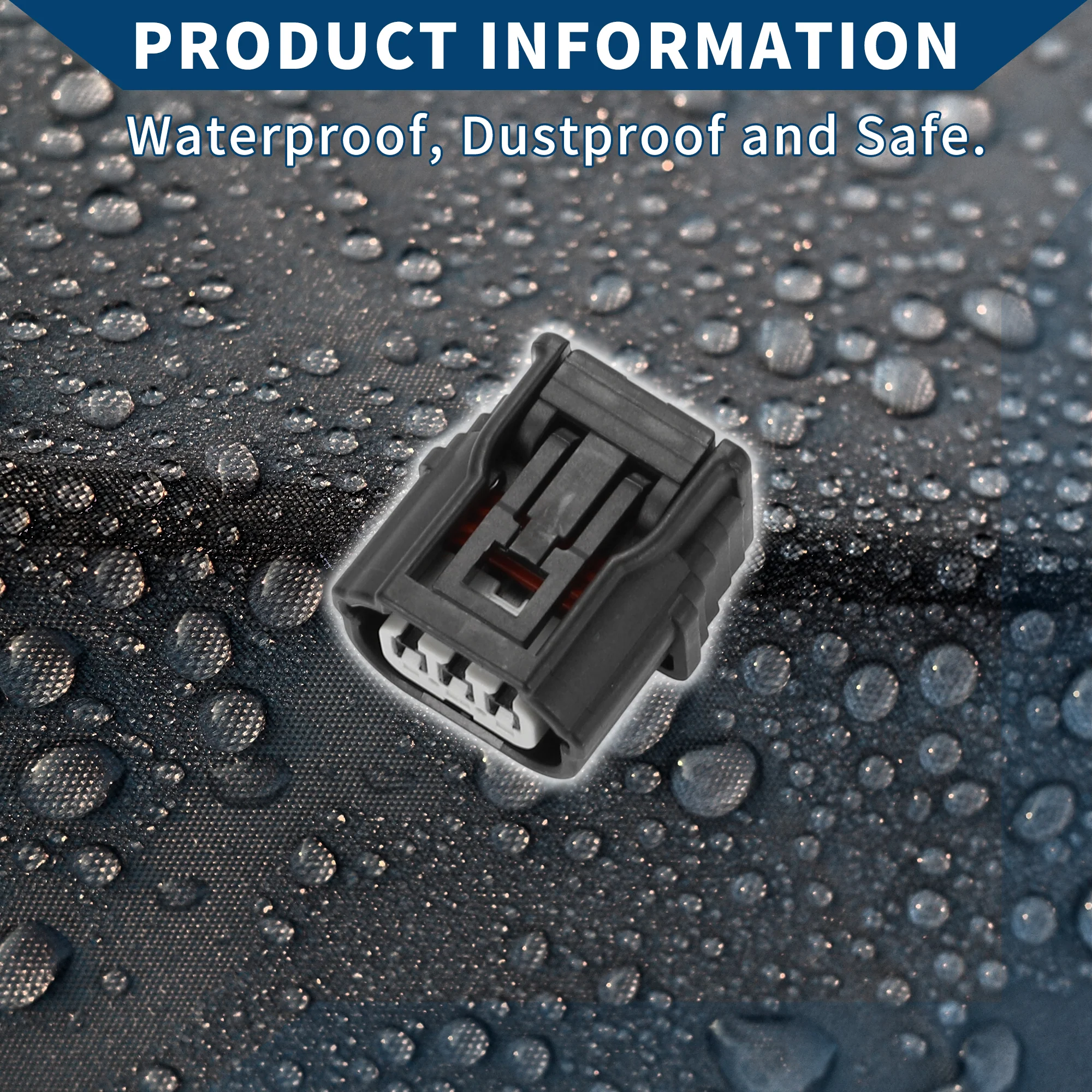 Fog Light Assembly Connector Plug for Honda for Acura / Inner Female Wire Terminal Connector / Waterproof Plastic 2mm Series / 1 Set Black 3 Pin - Image 7