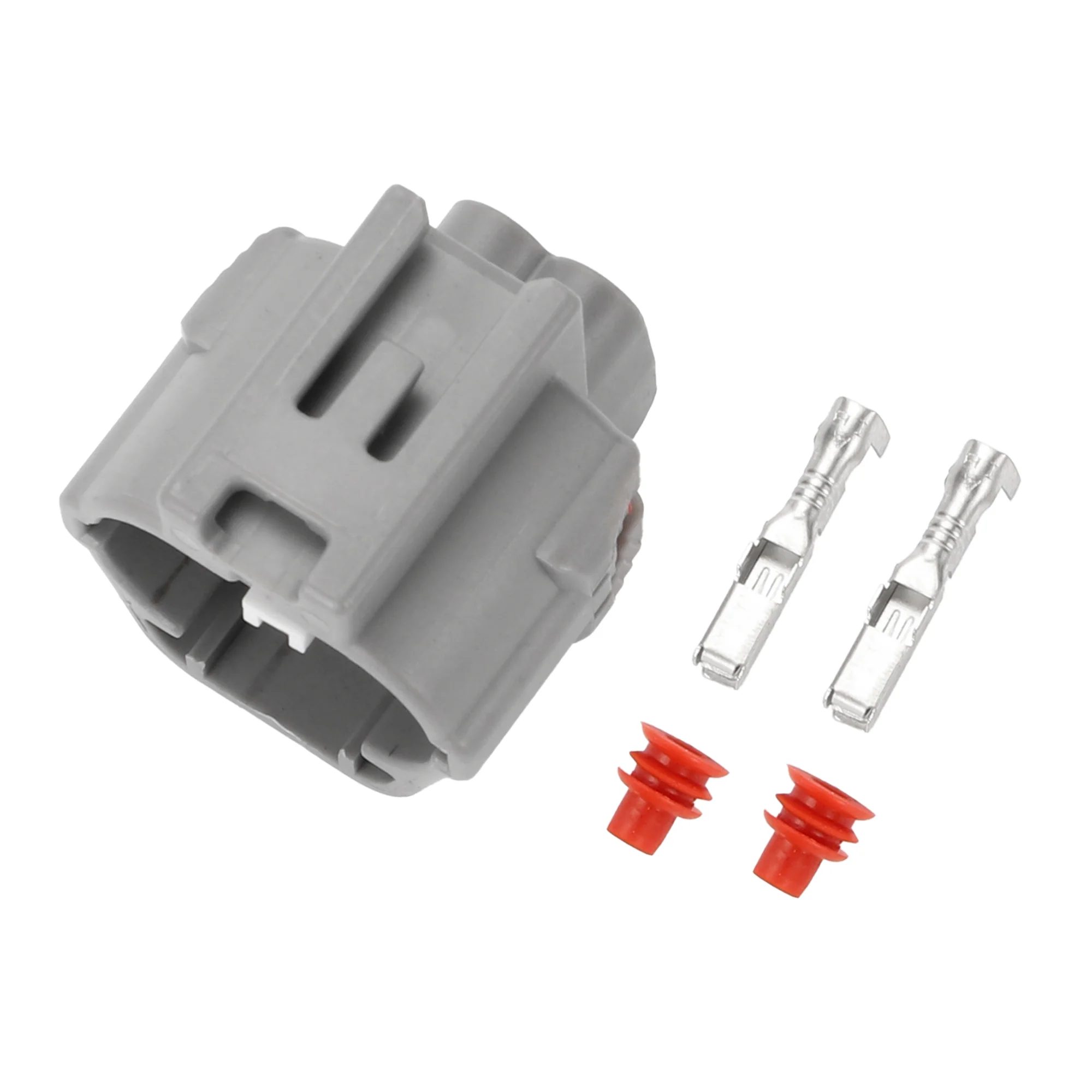 Oxygen Sensor Connector Plug for Honda Accord / Inner Female Wire Terminal Connector / Waterproof Plastic 2mm Series / 1 Set Gray 2 Pin
