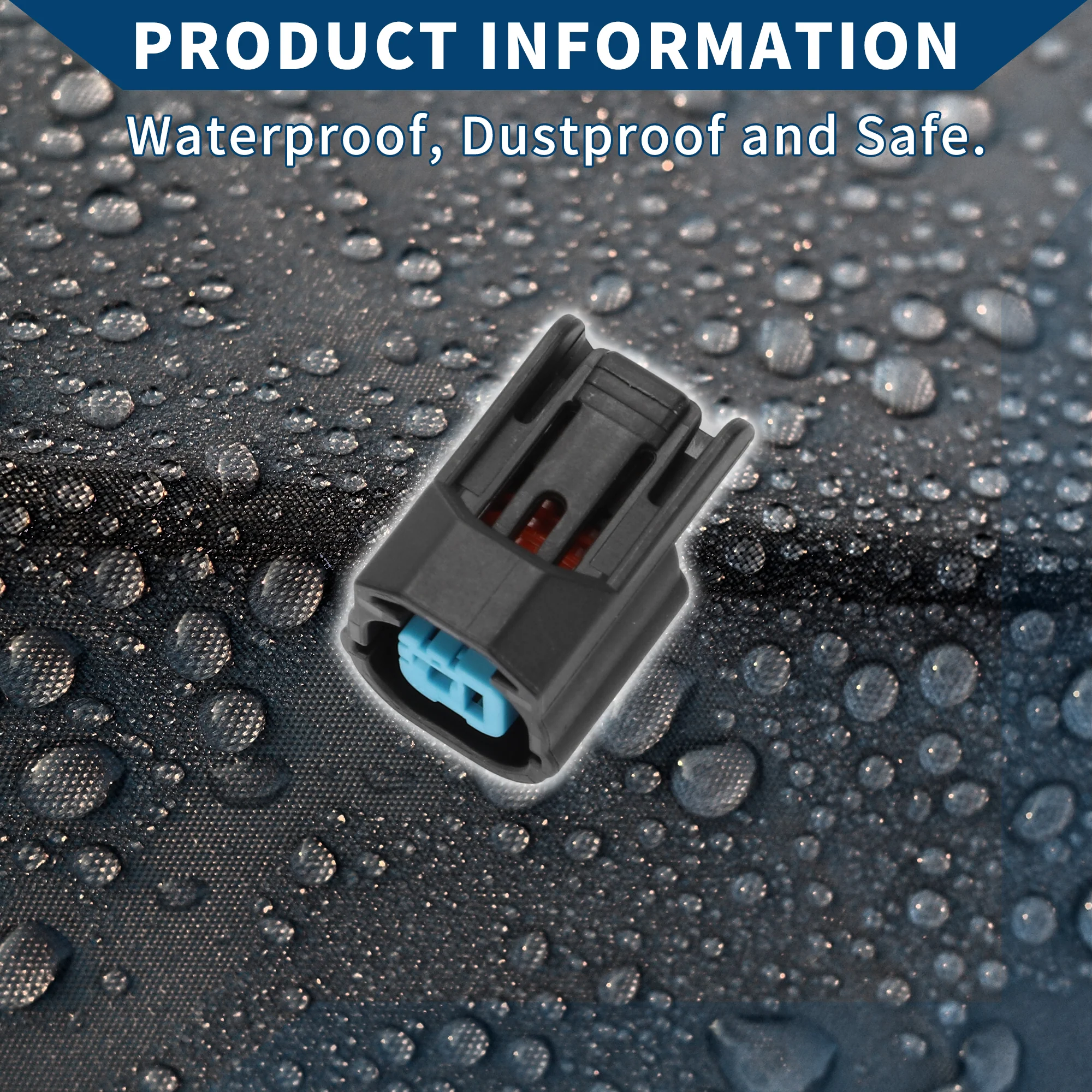 Horn Detonation Sensor Connector Plug for Honda Fit Odyssey CRV Civic / Inner Female Wire Terminal Connector / Waterproof Plastic 2mm Series / 1 Set Black 1 Pin - Image 7