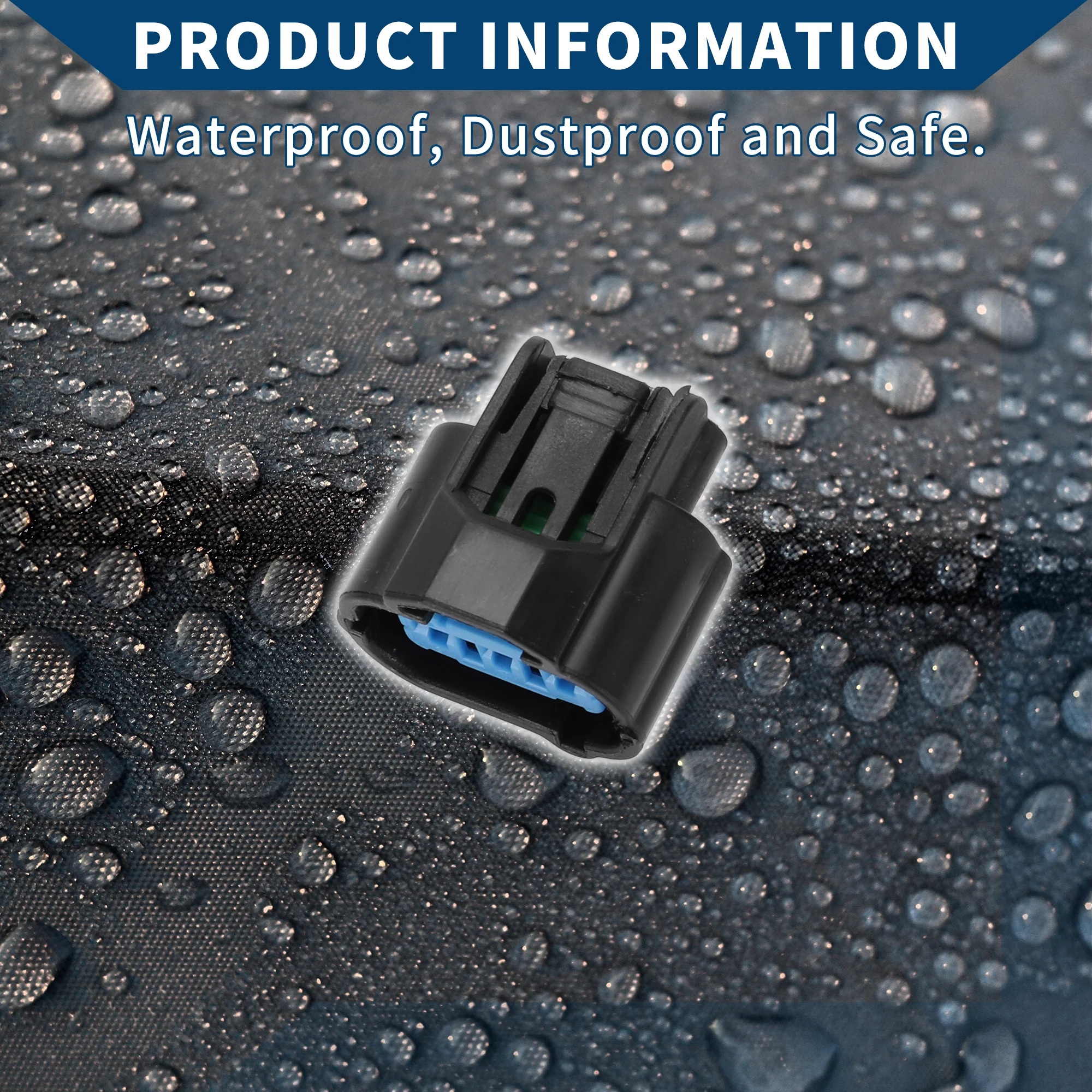 Speed Sensor Connector Plug for Honda Odyssey Accord CRV 7th / Inner Female Wire Terminal Connector / Waterproof Plastic 2mm Series / 1 Set Black 3 Pin - Image 7