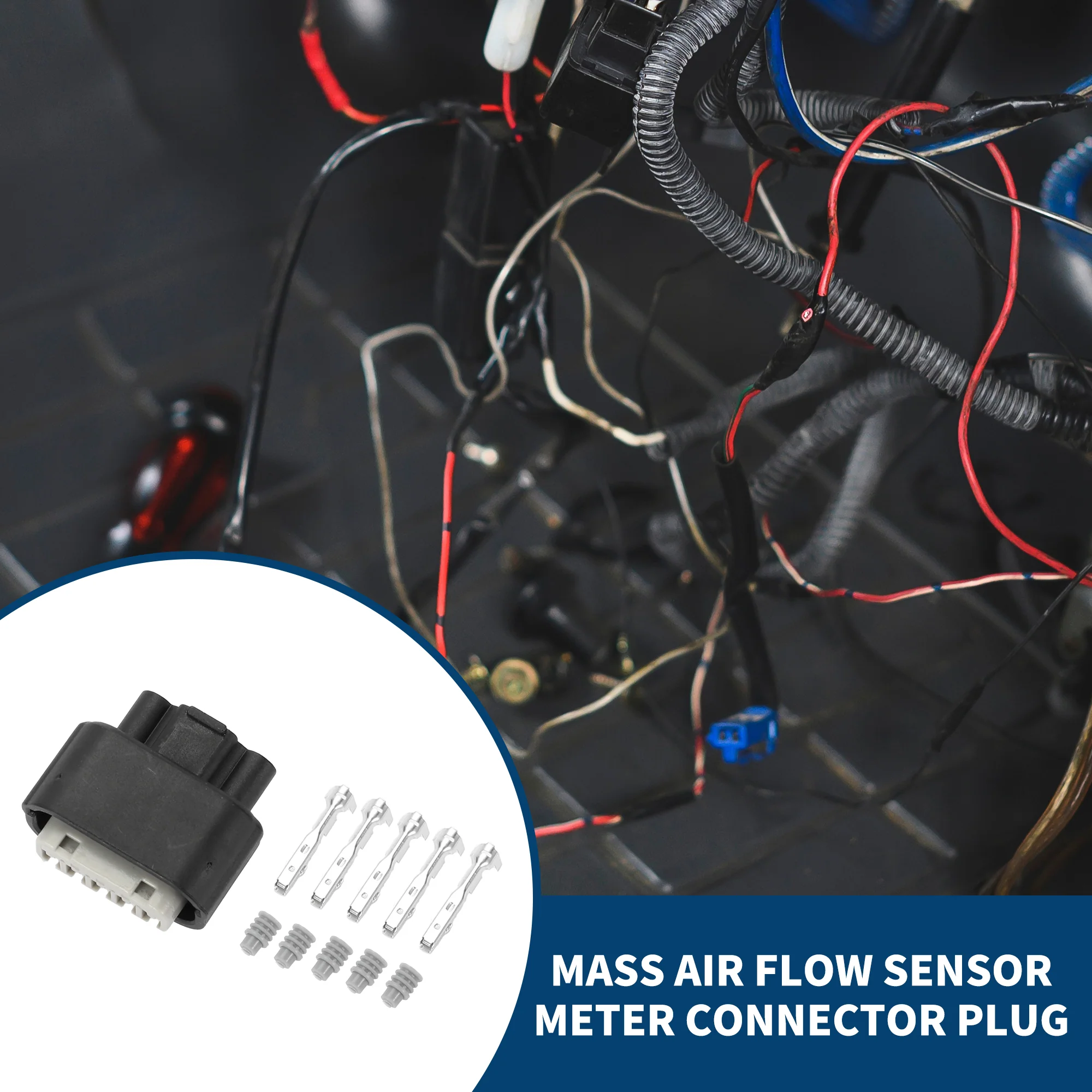 No.37980RNAA01 Mass Air Flow Sensor Meter Connector Plug for Honda FK2 FK8 / Inner Female Wire Terminal Connector / Waterproof Plastic 1.2mm Series / 1 Set 5 Pin - Image 2