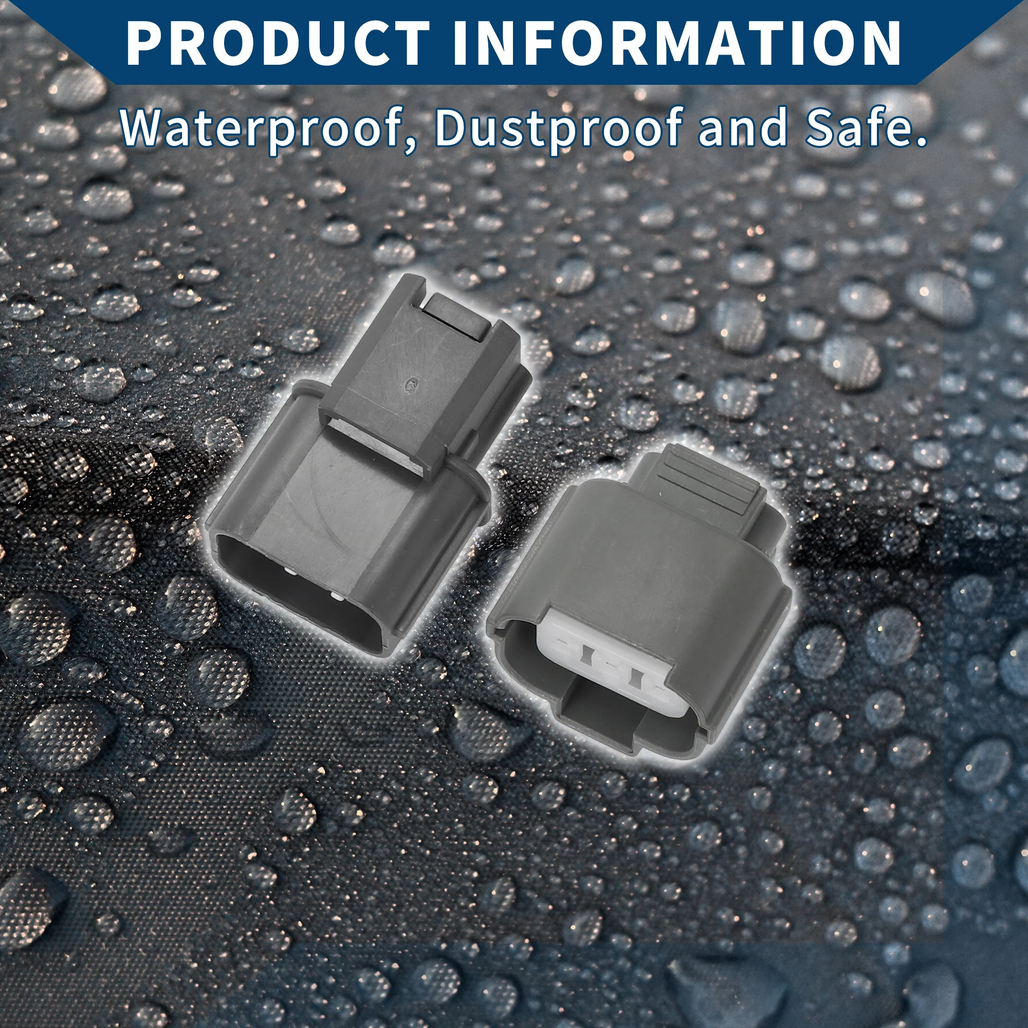 Headlight Adjustment Motor Connector Plug for Honda K Series K20 / Inner Male Female Wire Terminal Connector / Waterproof Plastic 2mm Series / 1 Set Gray 3 Pin - Image 7