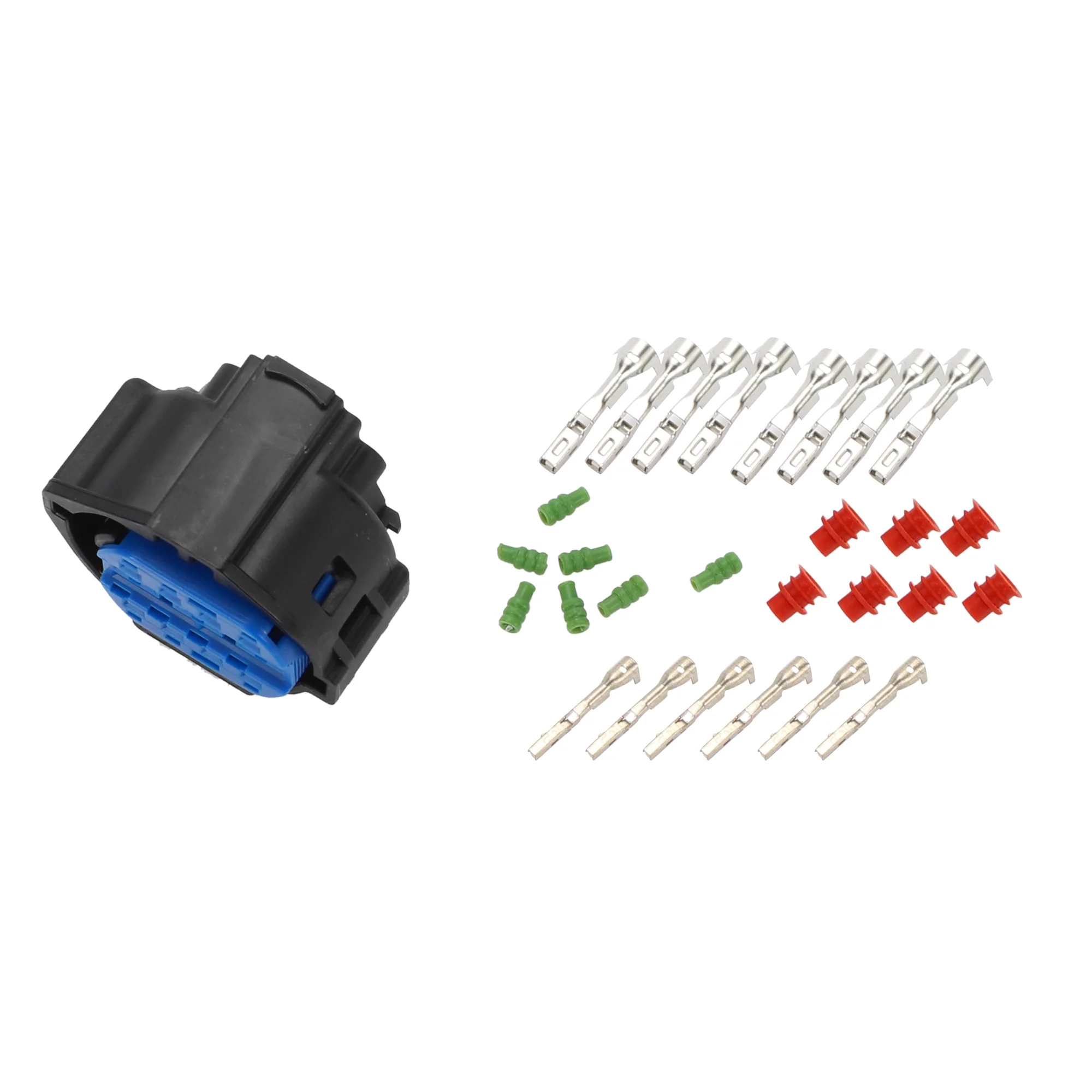 14 Pin Halogen LED Headlight Connector Plug Series Female Wire Terminal Connector for Hyundai Tucson 2016-2018 Plastic Black Blue