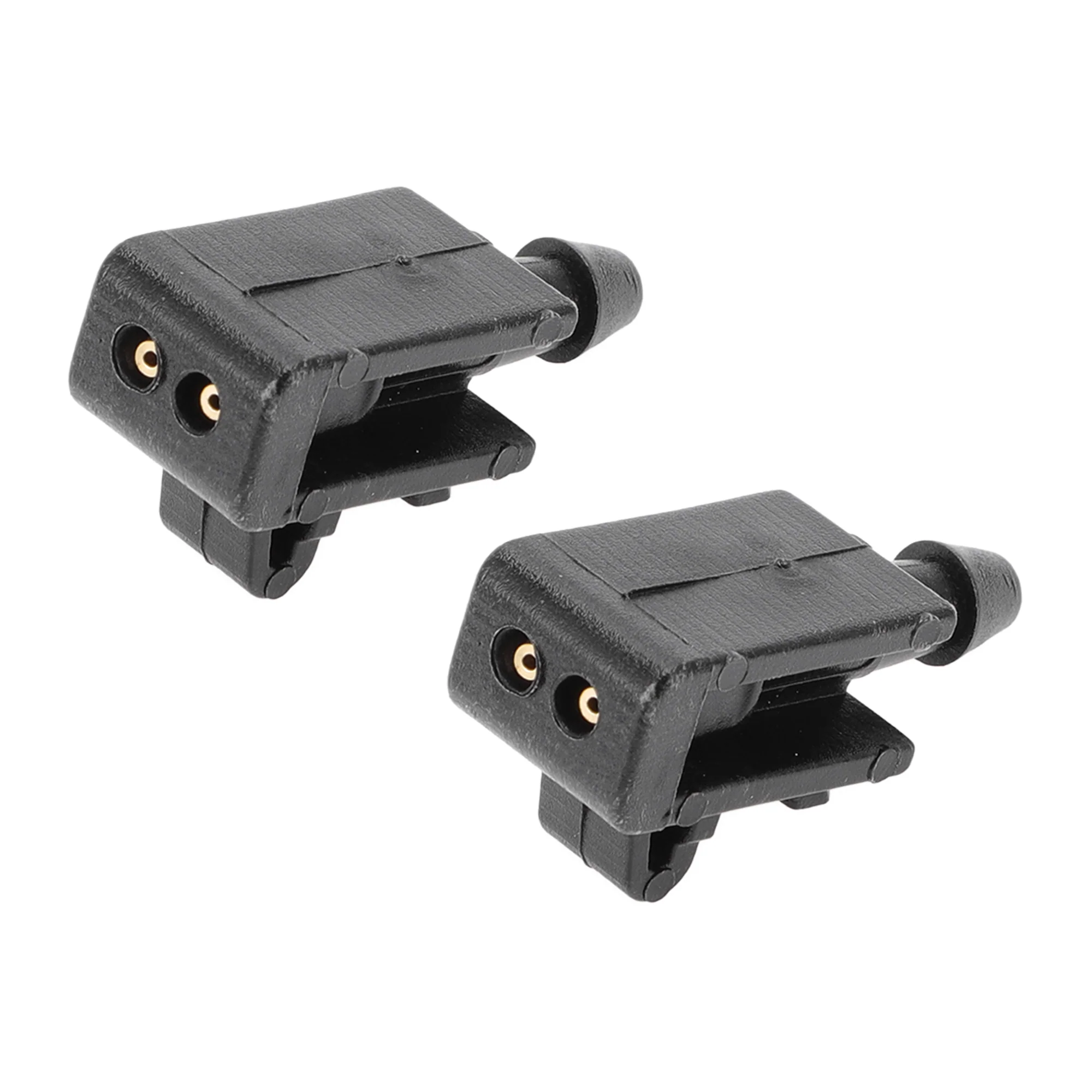 2 Pcs Windshield Washer Nozzle Compatible for Renault Megane 2003-2009, ABS Black Front Windshield Spray Nozzles Wiper Spray Washer Jet No.8200082347