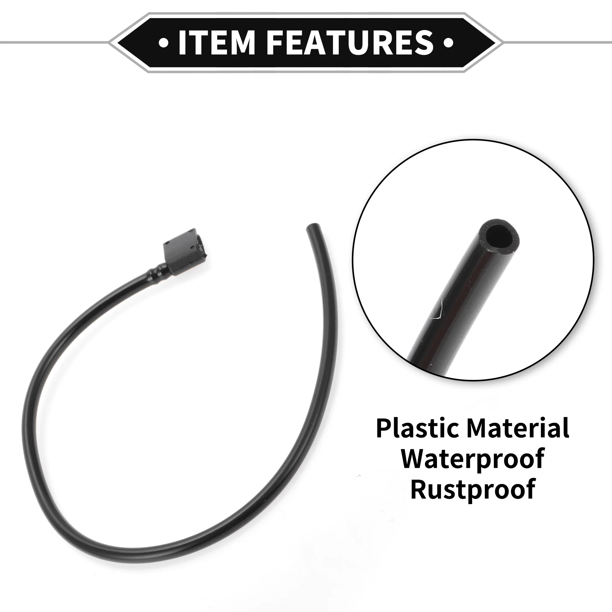 2 Pcs Windshield Washer Nozzle Compatible for Mercedes-Benz Sprinter 5-T 09-23, ABS Black Windshield Spray Nozzles Wiper Spray Washer Jet No.2E1955985 - Image 6