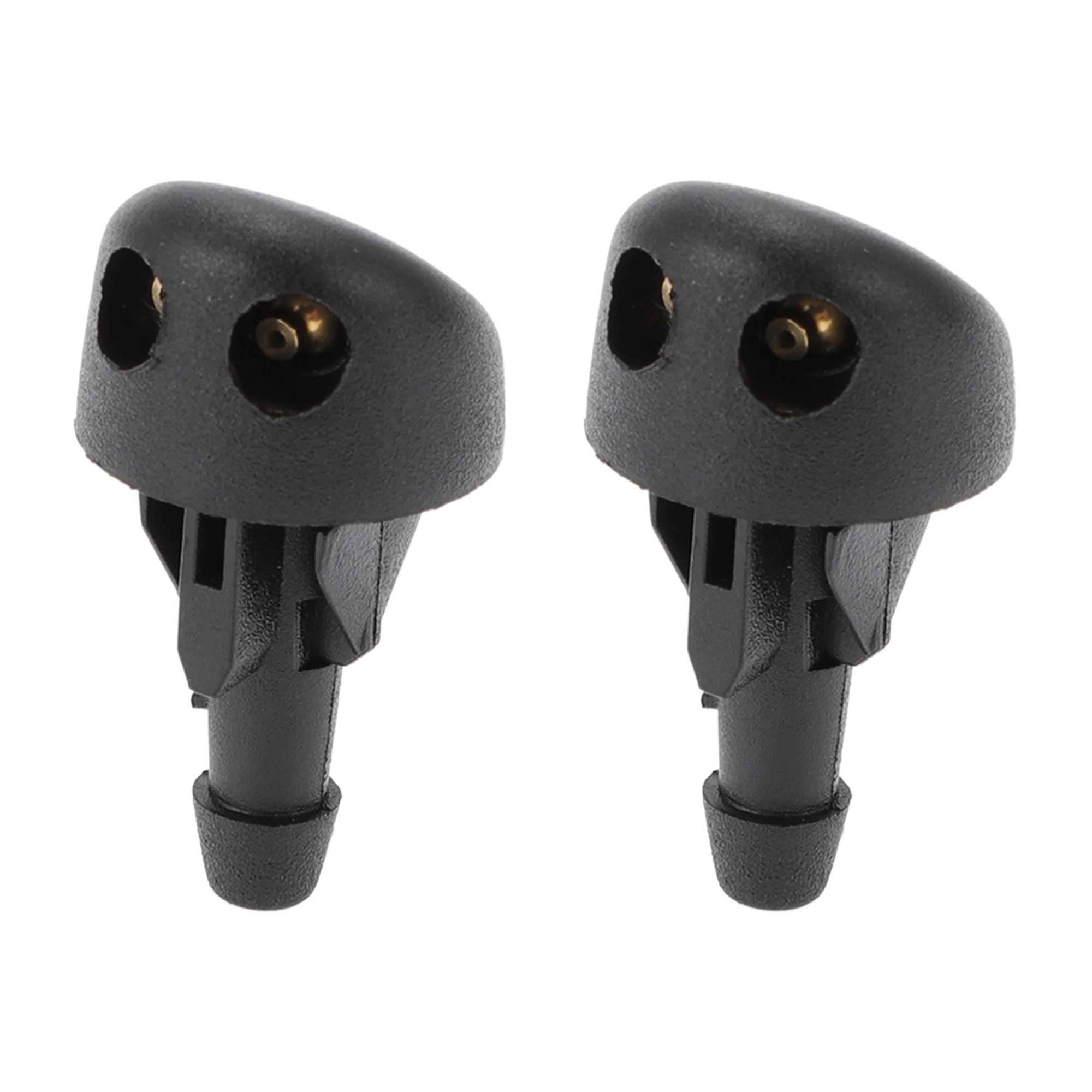 2 Pcs Windshield Washer Nozzle Compatible for Renault Clio MK2 98-14, ABS Black Windshield Spray Nozzles Wiper Spray Washer Jet No.7700413545
