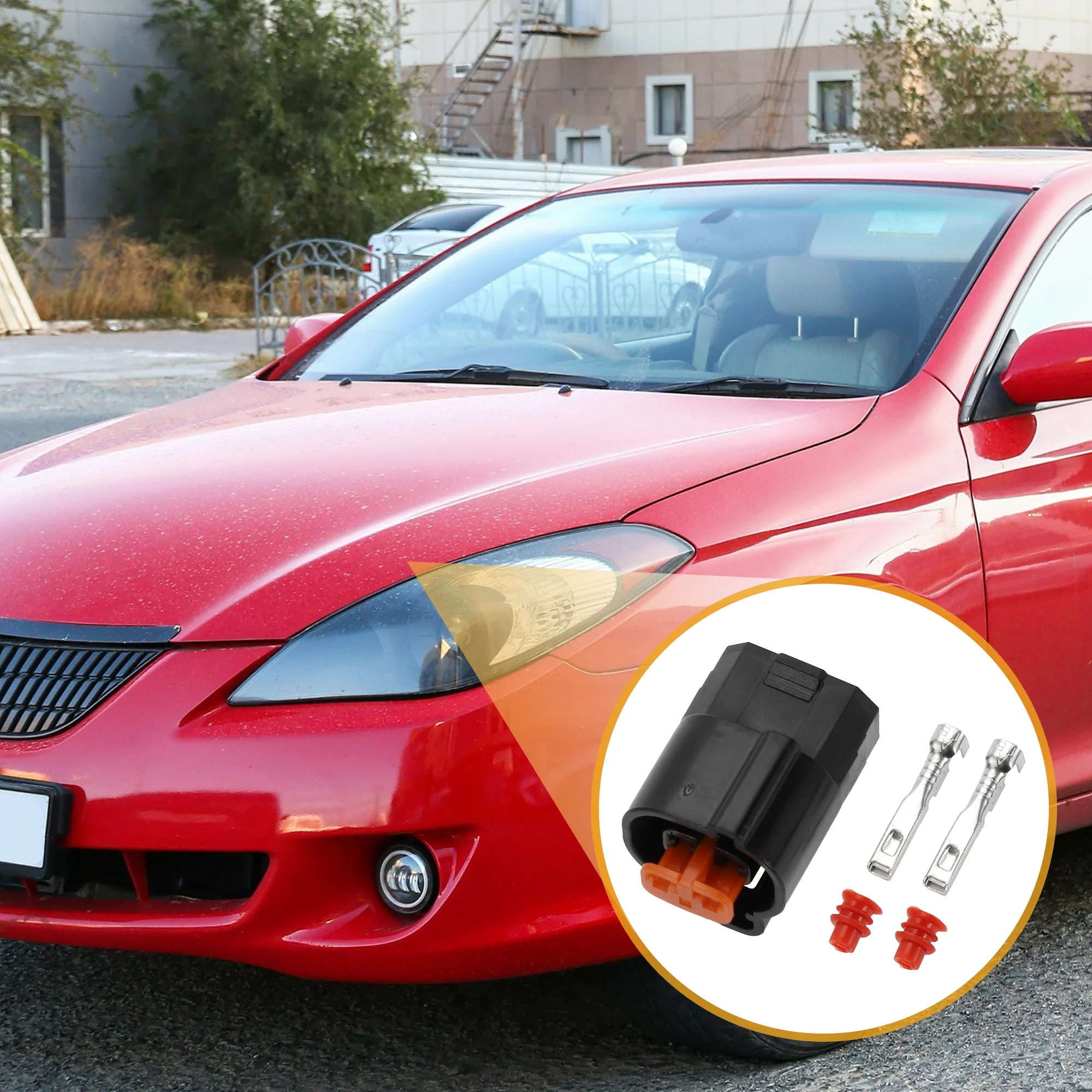 2 Pin VVT Boost Solenoid Valve Connector Plug - Car Female Wire Terminal Connector - for Suzuki Plastic Black - 1 Set - Image 4
