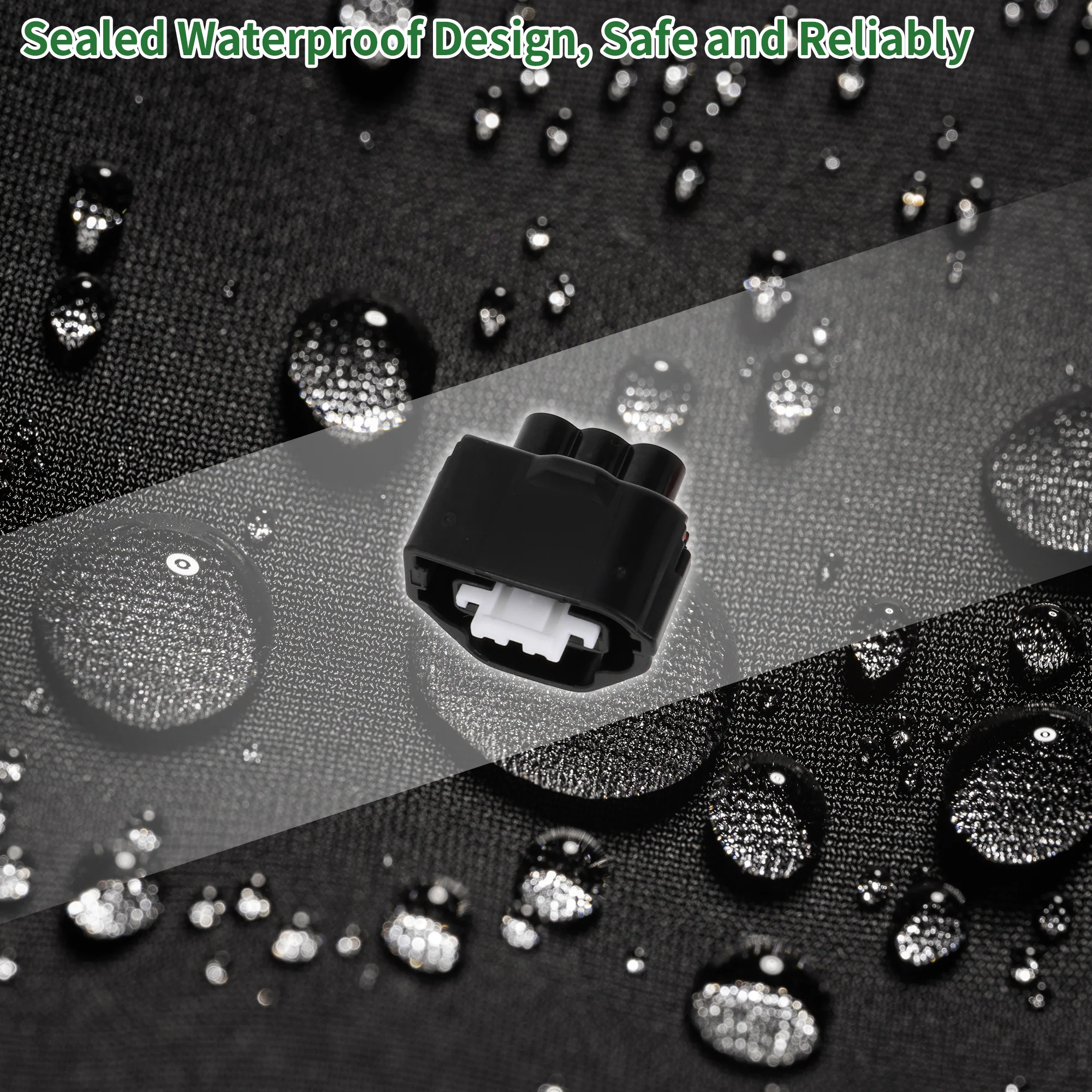 Waterproof Sensor Connector Plug Housing Female Wire Terminal Connector for Toyota Plastic Tin-Plated Copper Black Waterproof - Image 4