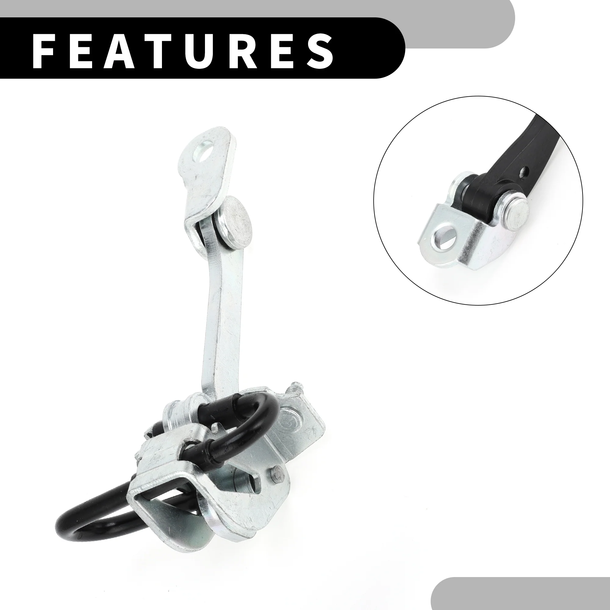Door Check Strap Stopper Limiter-Car Rear Left Right Door Check Bracket Stop-for Alfa Romeo 147 937 Hatchback 2001-2010- Door Checker Arm Assembly 1Pc - Image 6