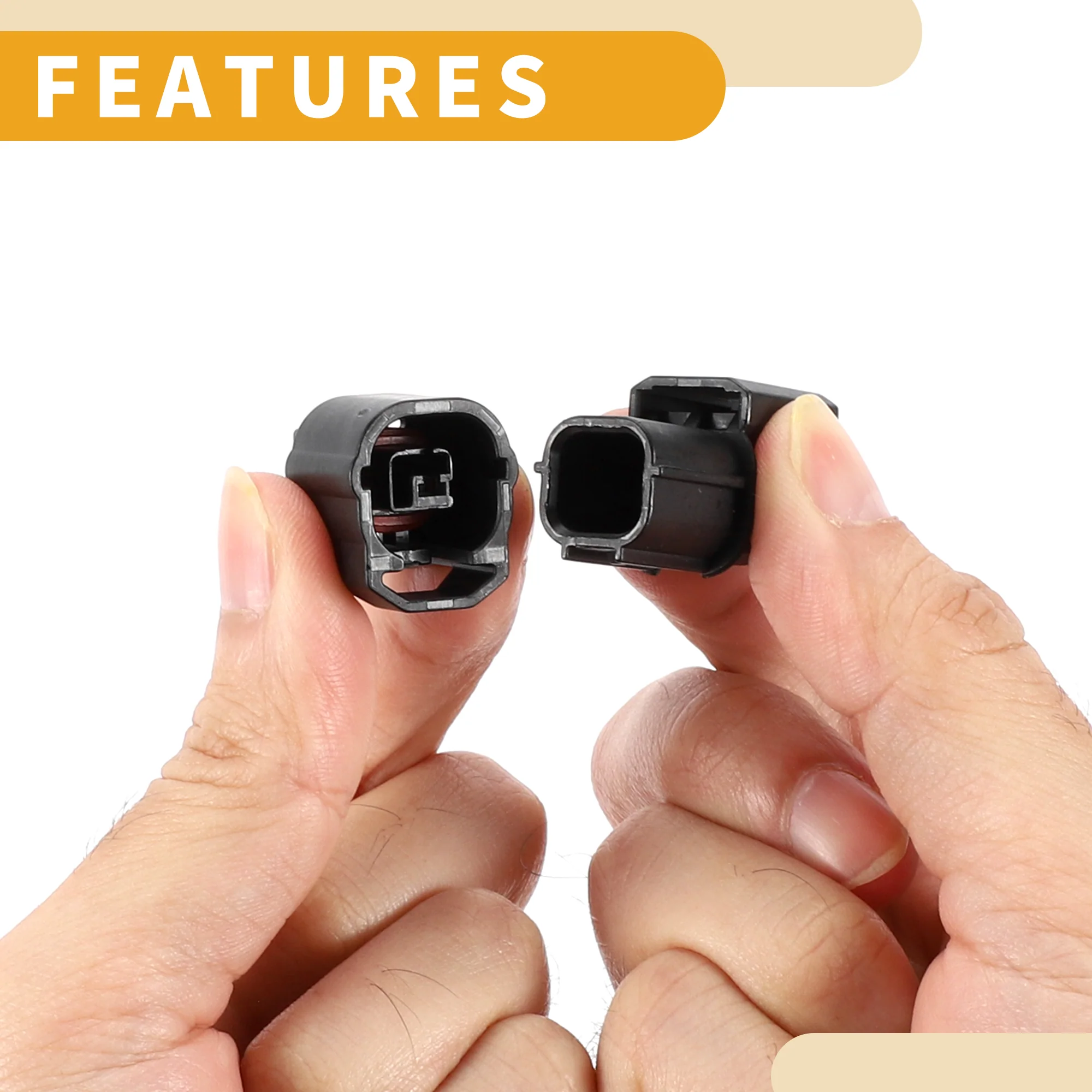Car Horn Connector Plug Inner Male Female Wire Terminal Connector for Acura 1997-2011 Plastic Black - Image 7